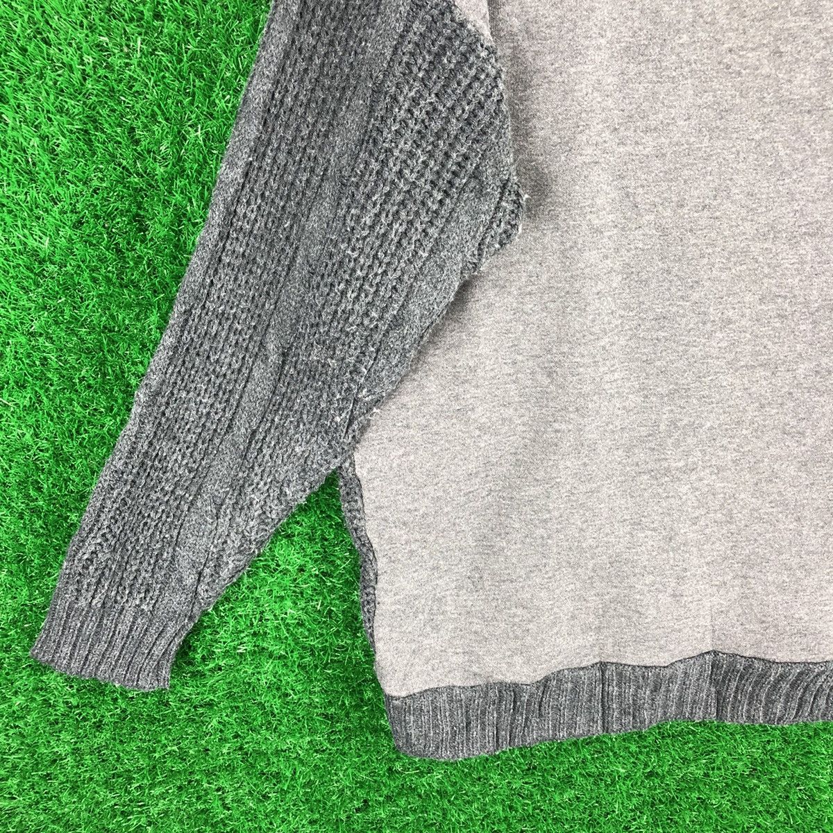 Japanese Brand Vintage knit Sweater Cable Baggy Style by Mill Size L / US 10 / IT 46 - 6 Thumbnail