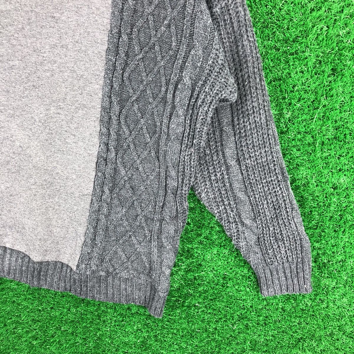 Japanese Brand Vintage knit Sweater Cable Baggy Style by Mill Size L / US 10 / IT 46 - 3 Thumbnail