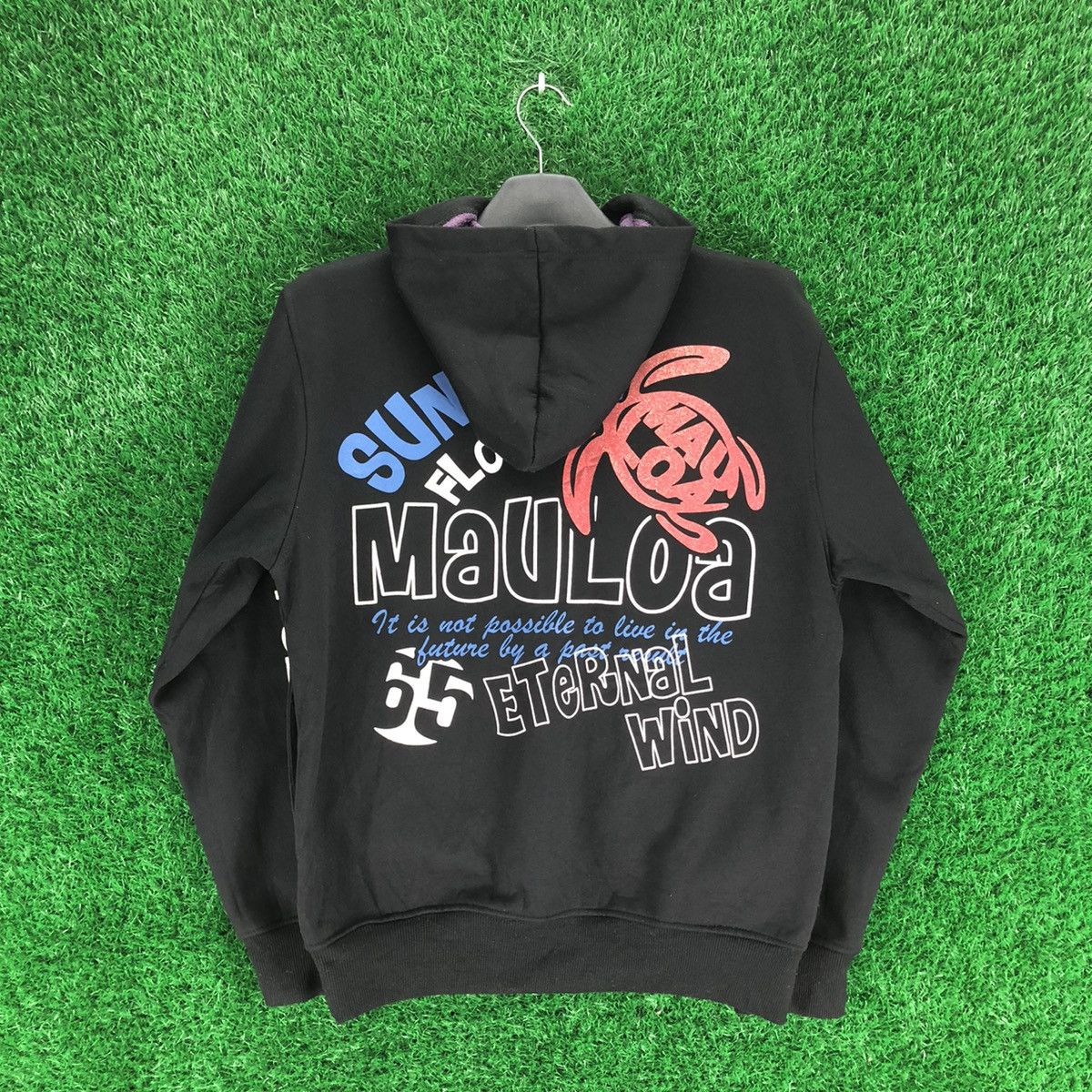 Japanese Brand Vintage Sweater Zipper Hoodie Sunrise Floats Mauloa Size US M / EU 48-50 / 2 - 8 Thumbnail