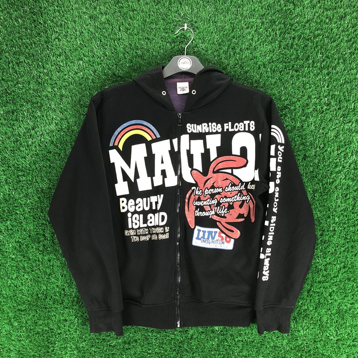 Japanese Brand Vintage Sweater Zipper Hoodie Sunrise Floats Mauloa Size US M / EU 48-50 / 2 - 1 Thumbnail