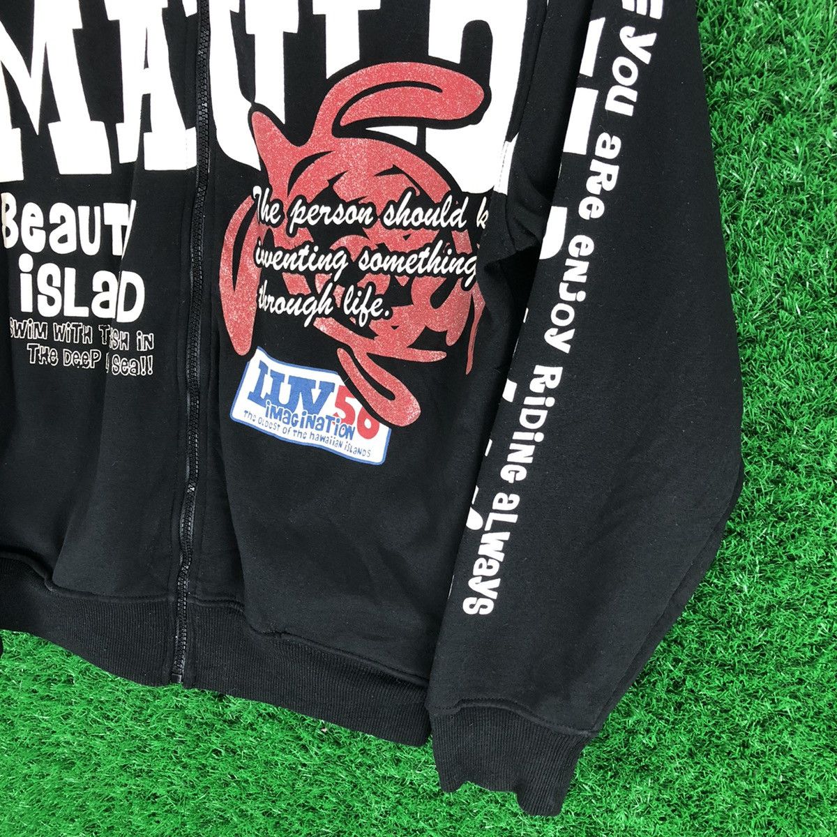 Japanese Brand Vintage Sweater Zipper Hoodie Sunrise Floats Mauloa Size US M / EU 48-50 / 2 - 3 Thumbnail