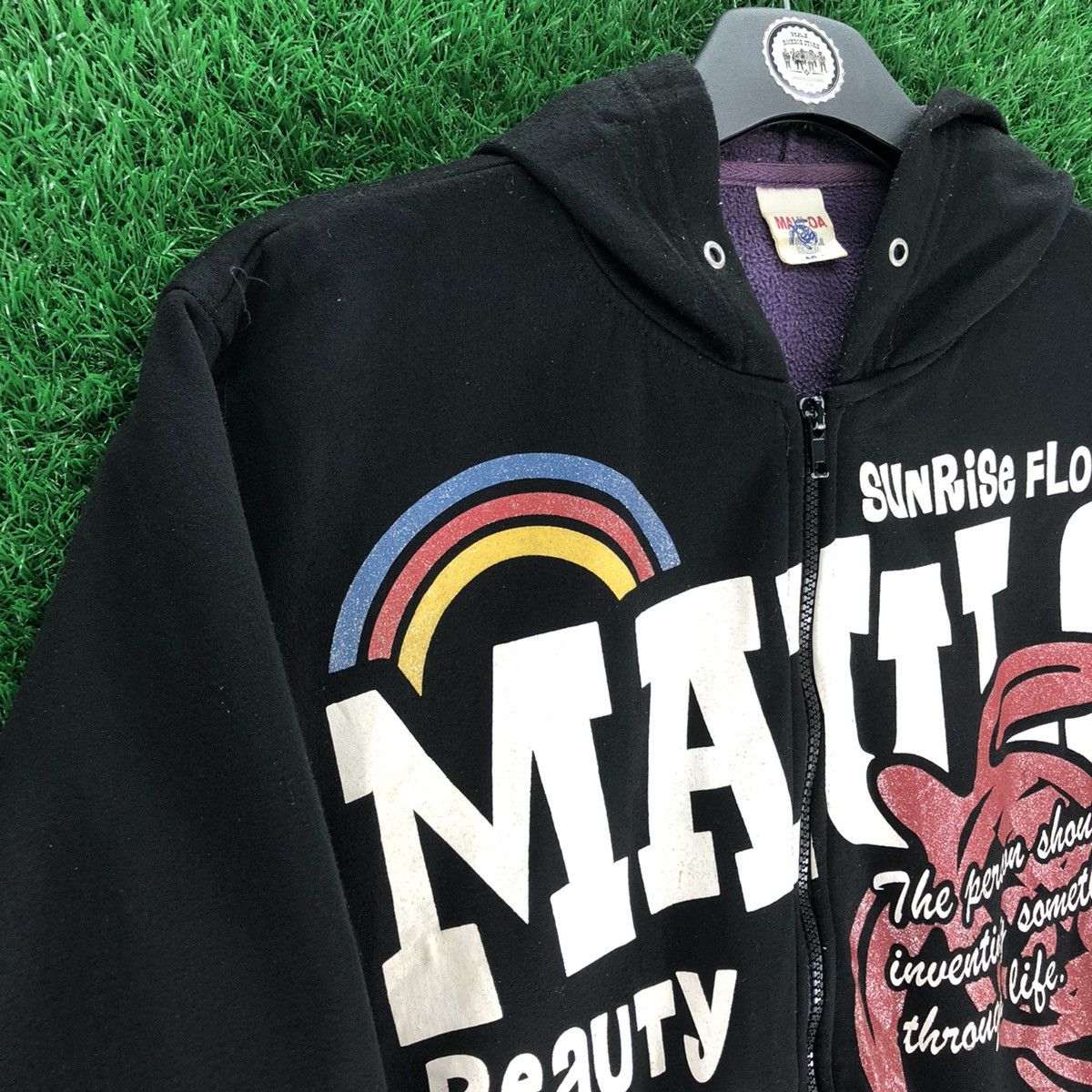 Japanese Brand Vintage Sweater Zipper Hoodie Sunrise Floats Mauloa Size US M / EU 48-50 / 2 - 2 Thumbnail