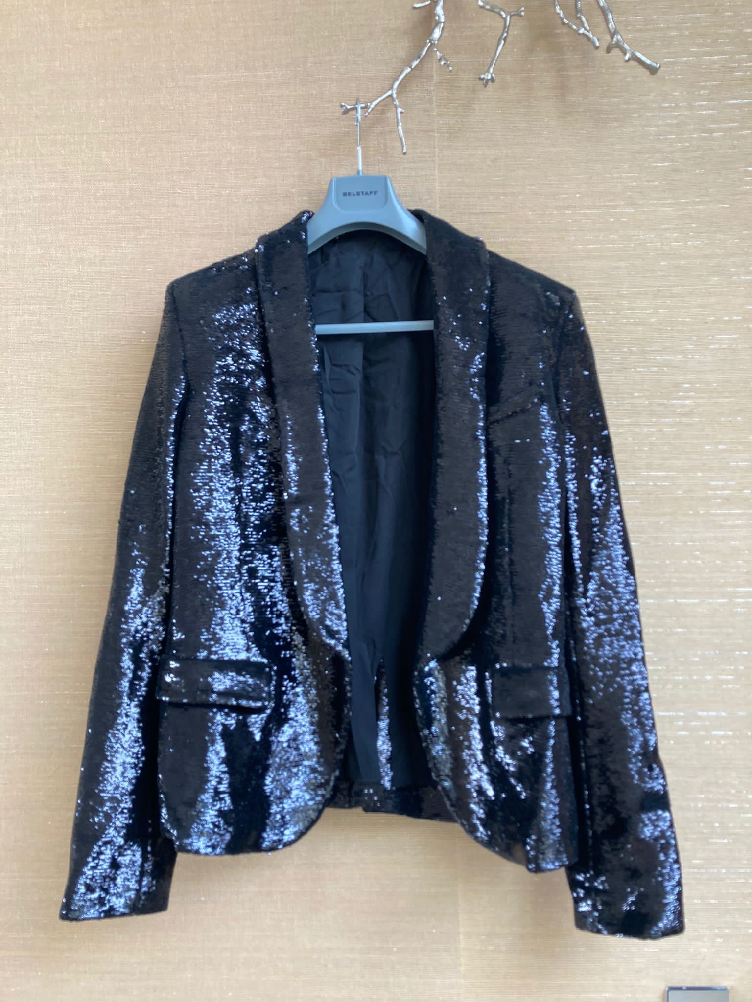 Balmain Sequin Blazer in Black Size US L / EU 52-54 / 3 - 1 Thumbnail