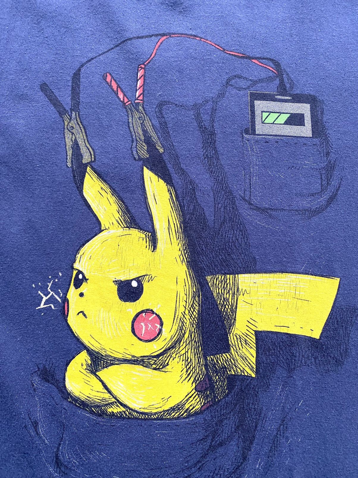 Japanese Brand 00’s Vintage Pokemon Picachu T Shirt Japan Movie Game Size US L / EU 52-54 / 3 - 4 Thumbnail