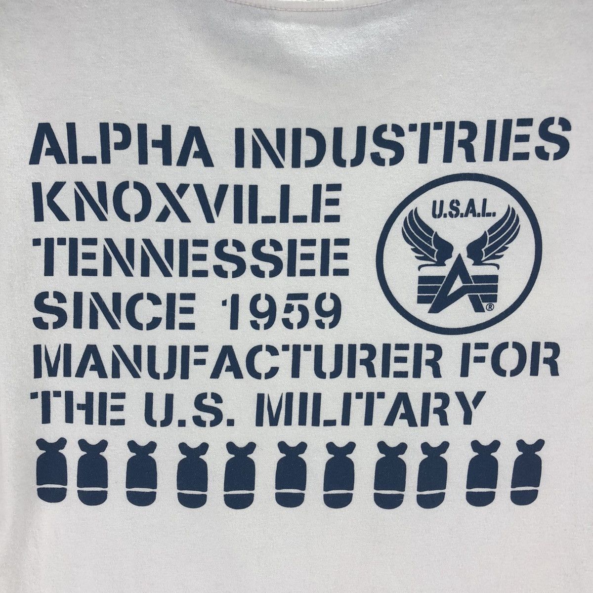 Alpha Industries Vintage Alpha Industries 1959 Manufactory Tee Size US M / EU 48-50 / 2 - 9 Thumbnail