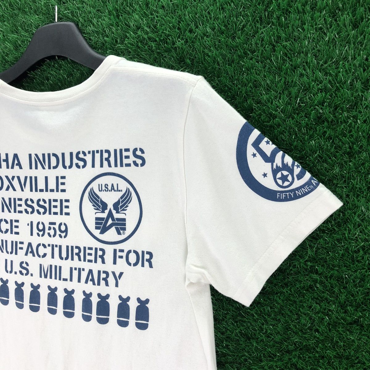Alpha Industries Vintage Alpha Industries 1959 Manufactory Tee Size US M / EU 48-50 / 2 - 2 Thumbnail