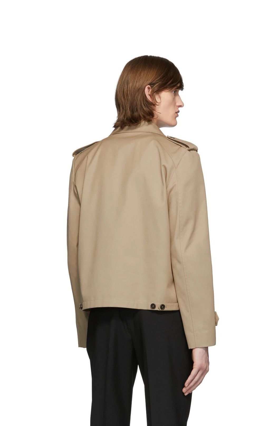 Saint Laurent Paris Saint Laurent Double Face Jacket - Beige Gabardine Size US S / EU 44-46 / 1 - 2 Thumbnail