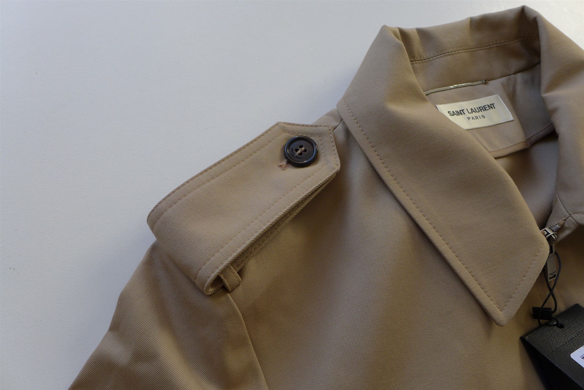 Saint Laurent Paris Saint Laurent Double Face Jacket - Beige Gabardine Size US S / EU 44-46 / 1 - 11 Thumbnail