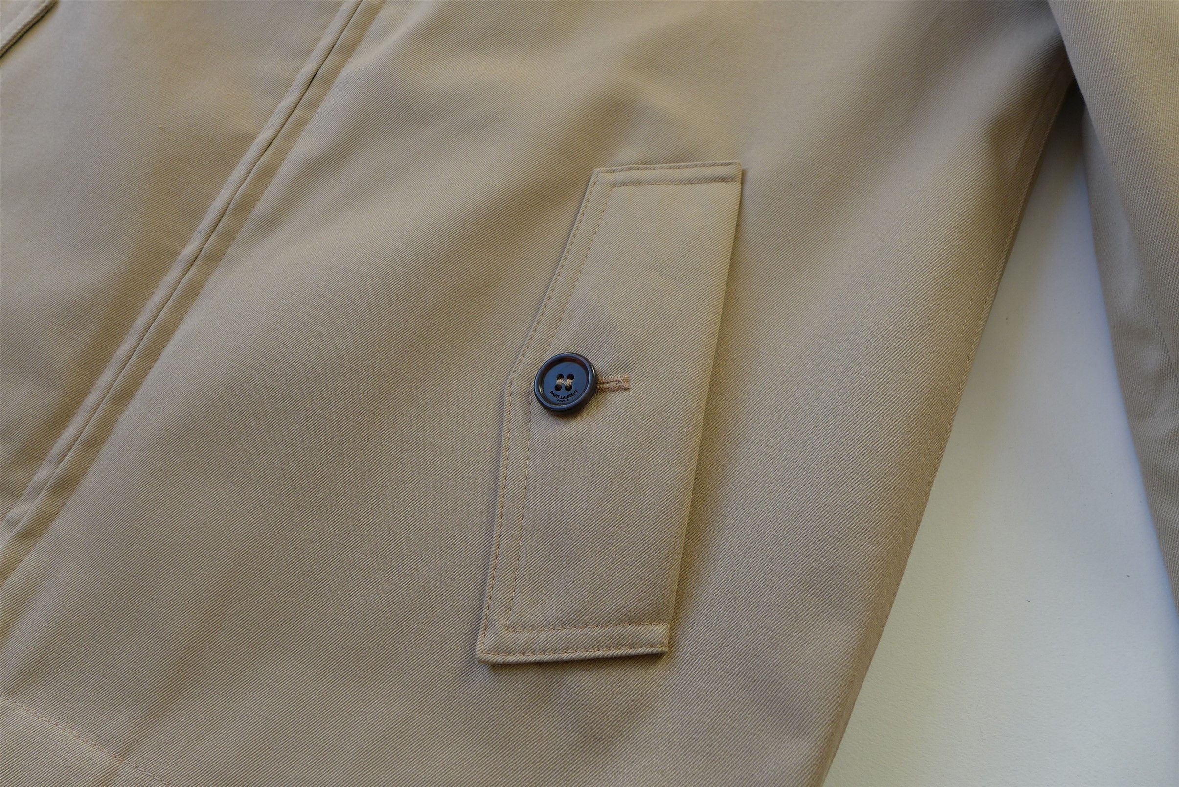 Saint Laurent Paris Saint Laurent Double Face Jacket - Beige Gabardine Size US S / EU 44-46 / 1 - 13 Thumbnail