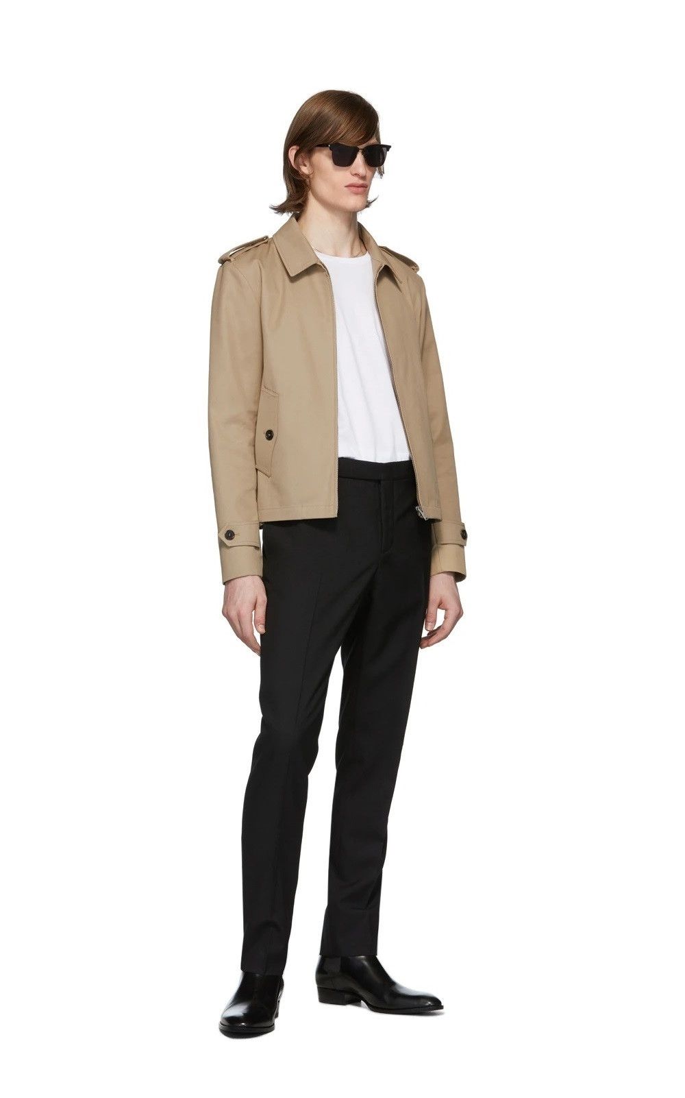 Saint Laurent Paris Saint Laurent Double Face Jacket - Beige Gabardine Size US S / EU 44-46 / 1 - 4 Thumbnail