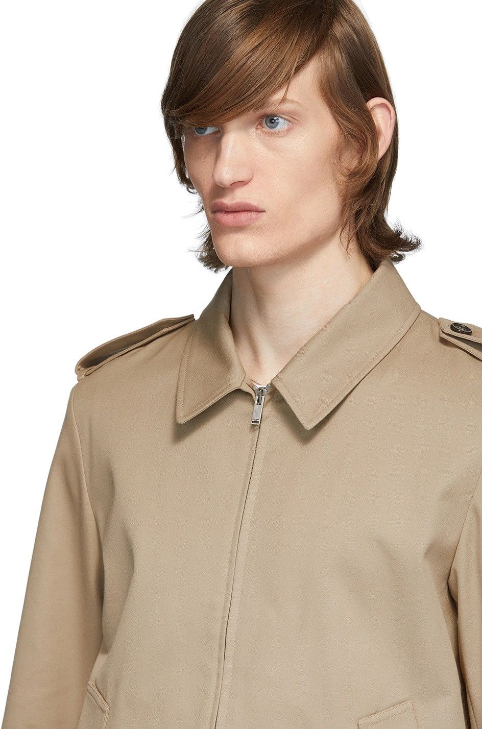 Saint Laurent Paris Saint Laurent Double Face Jacket - Beige Gabardine Size US S / EU 44-46 / 1 - 3 Thumbnail