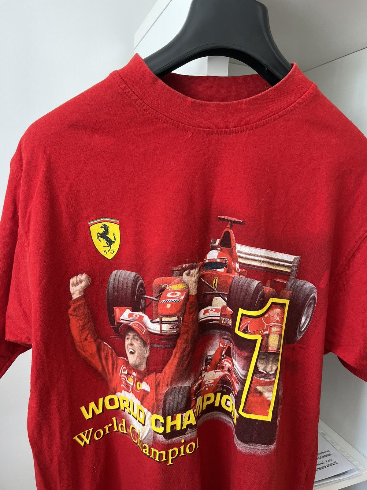 Ferrari × Vintage Vintage Ferrari Michael Schumacher World Champion Tee Size US M / EU 48-50 / 2 - 3 Thumbnail
