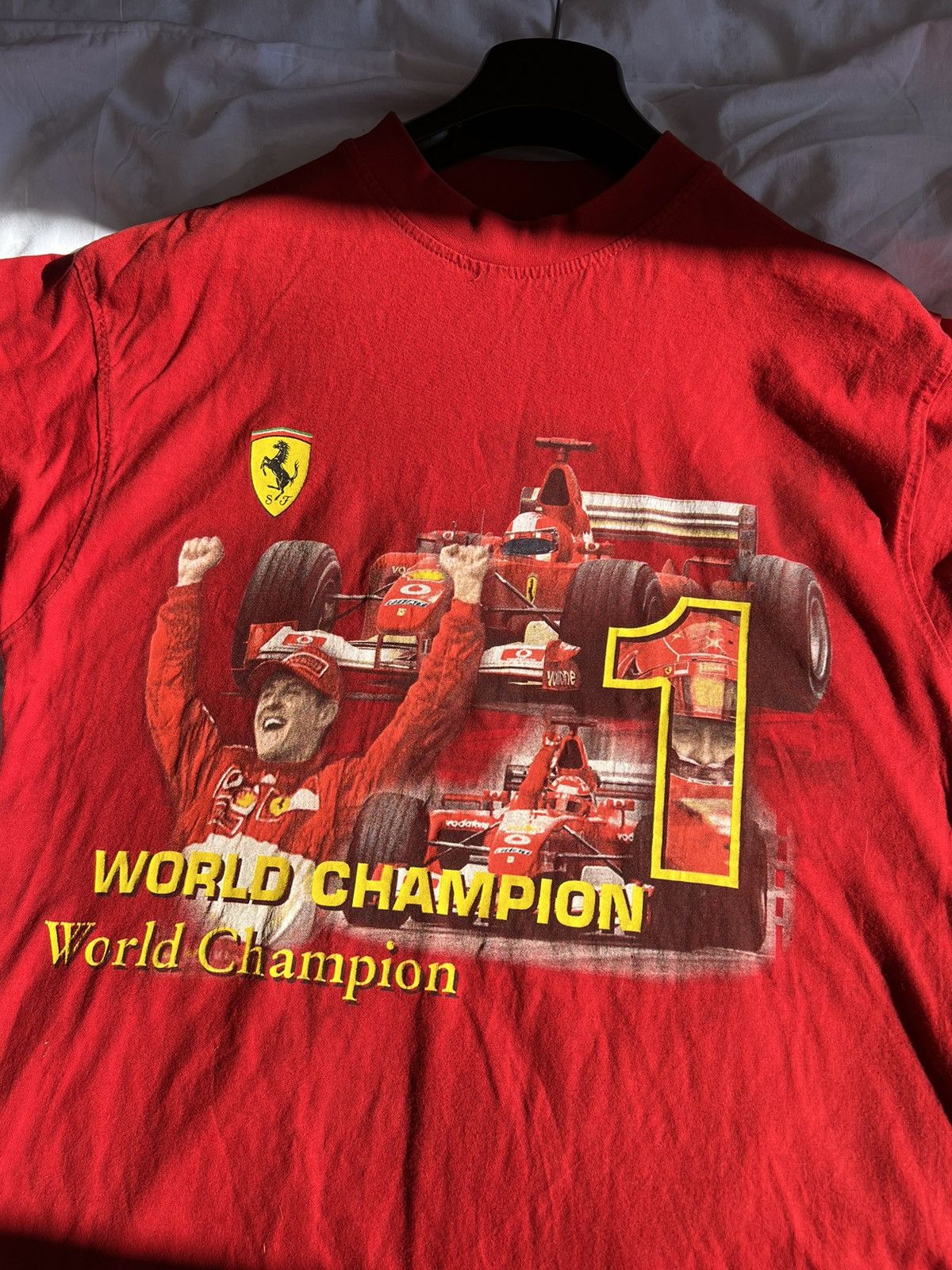 Ferrari × Vintage Vintage Ferrari Michael Schumacher World Champion Tee Size US M / EU 48-50 / 2 - 2 Thumbnail