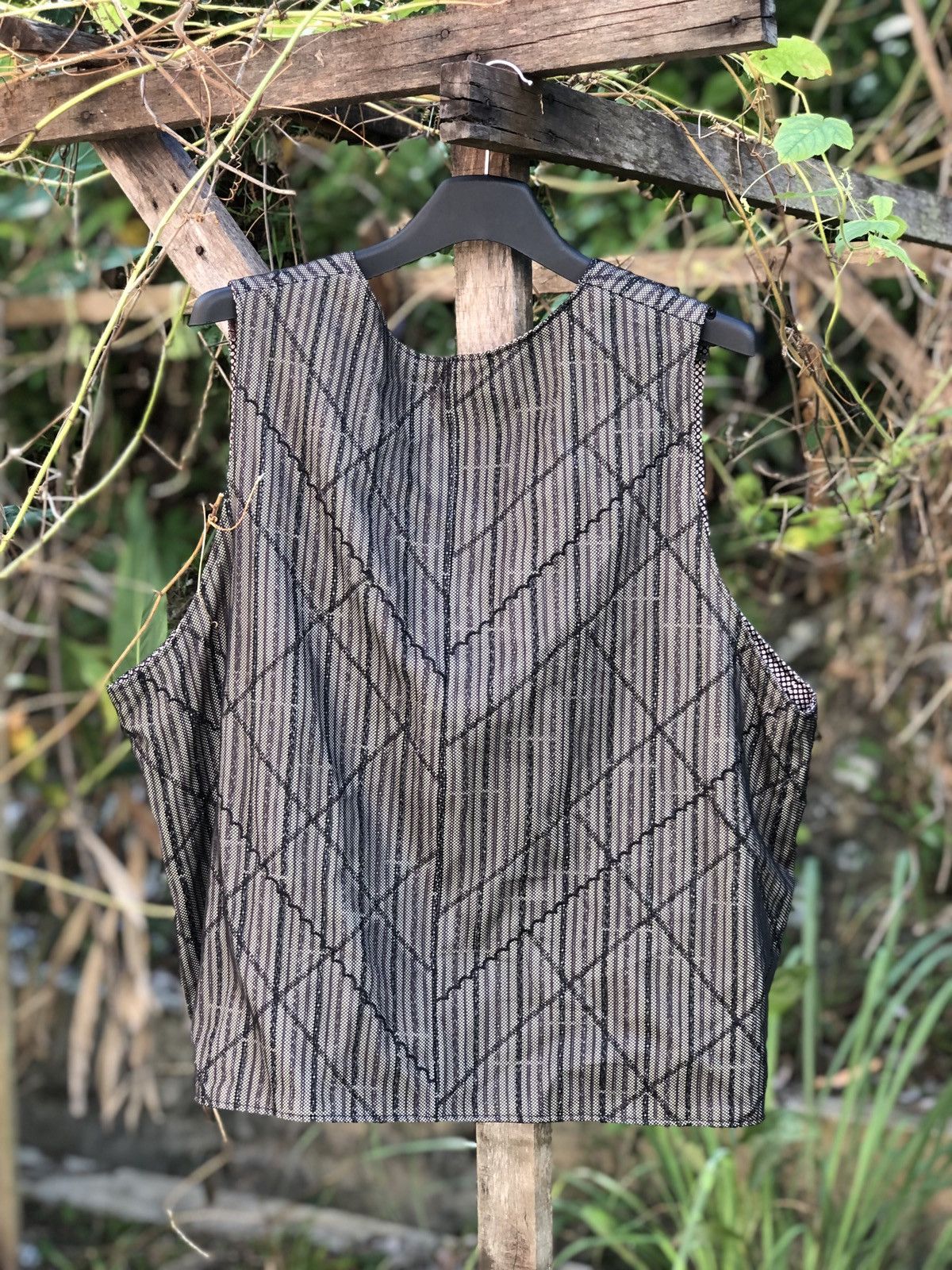 Japanese Brand Vintage Striped Vest Nice Design Size US XXL / EU 58 / 5 - 5 Thumbnail