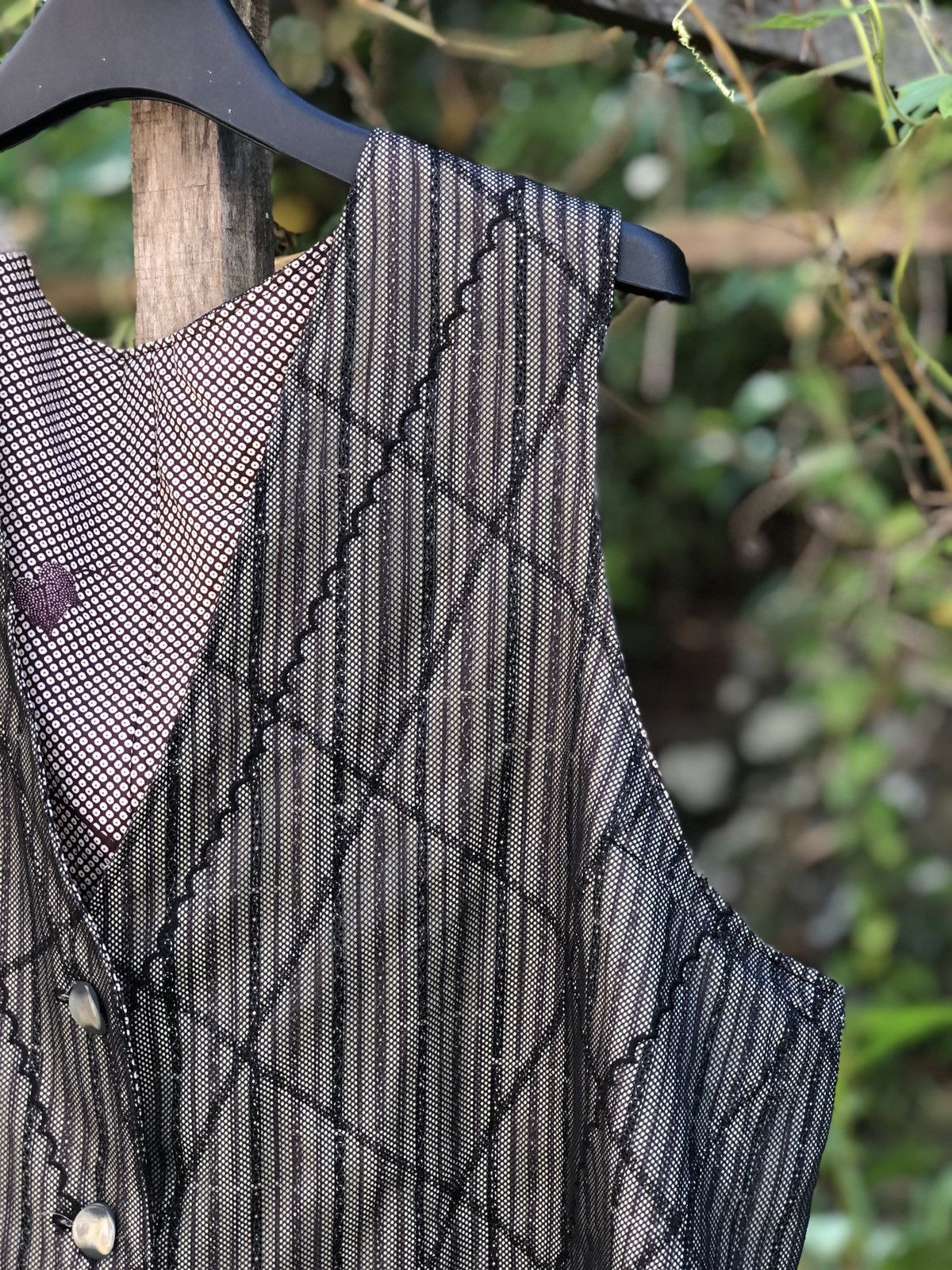 Japanese Brand Vintage Striped Vest Nice Design Size US XXL / EU 58 / 5 - 2 Thumbnail