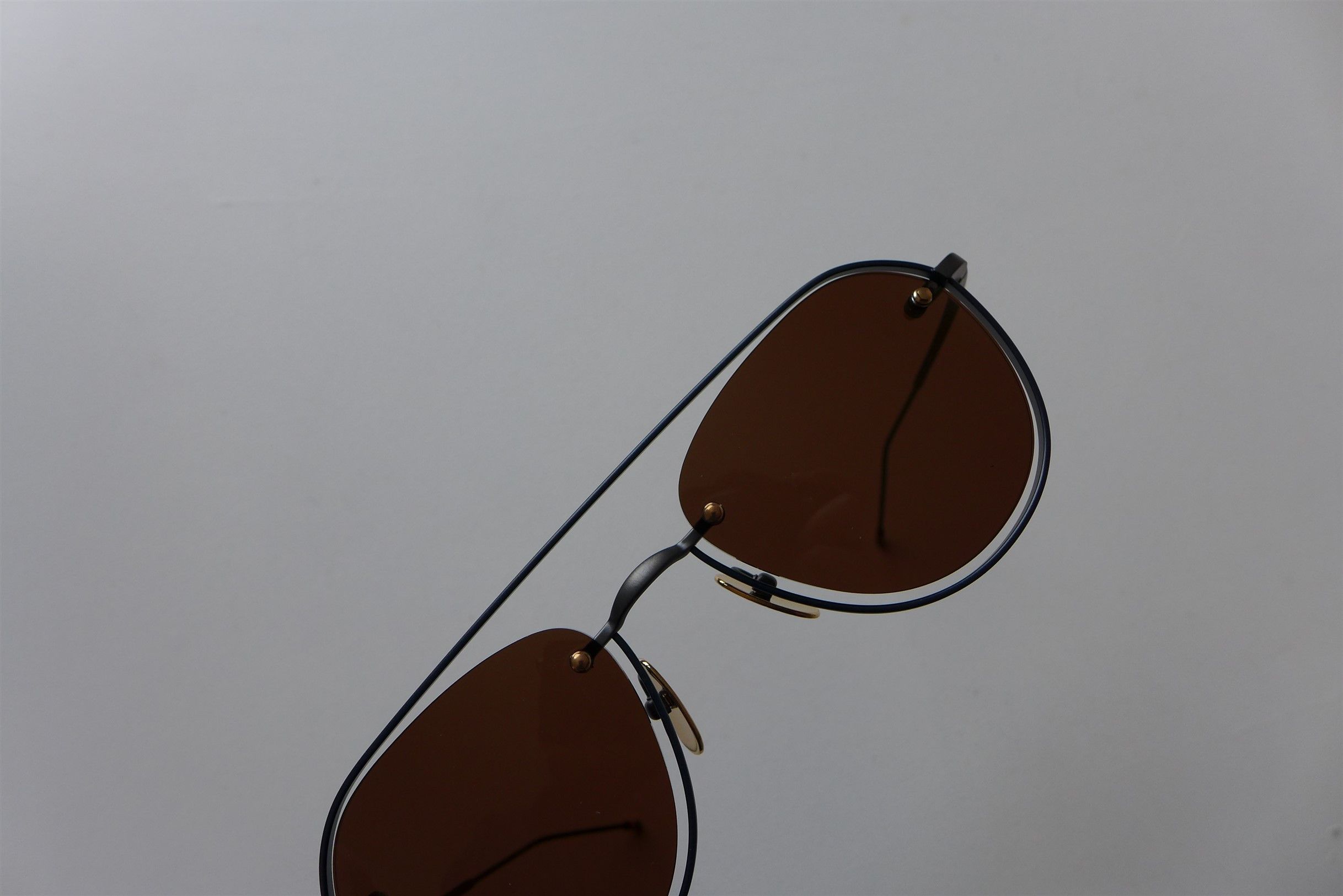 Thom Browne Thom Browne TBS112 Aviator Sunglasses -- Black Iron Size ONE SIZE - 17 Thumbnail