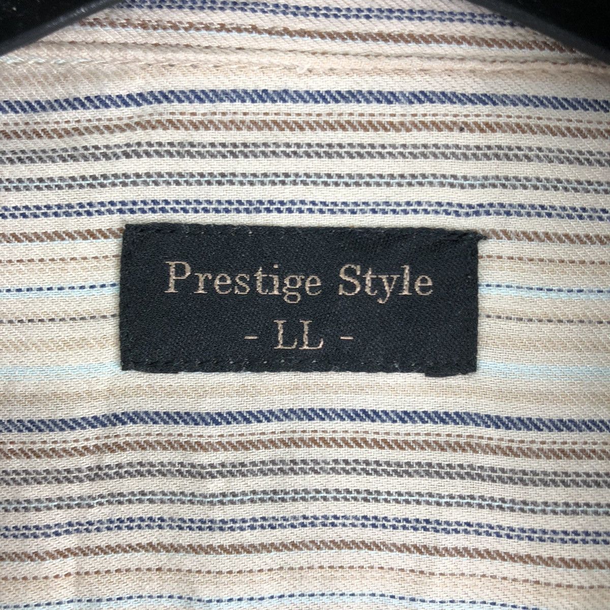 Flannel Vintage Prestige Style Striped Singel Pocket Shirt Button up Size US XL / EU 56 / 4 - 12 Thumbnail