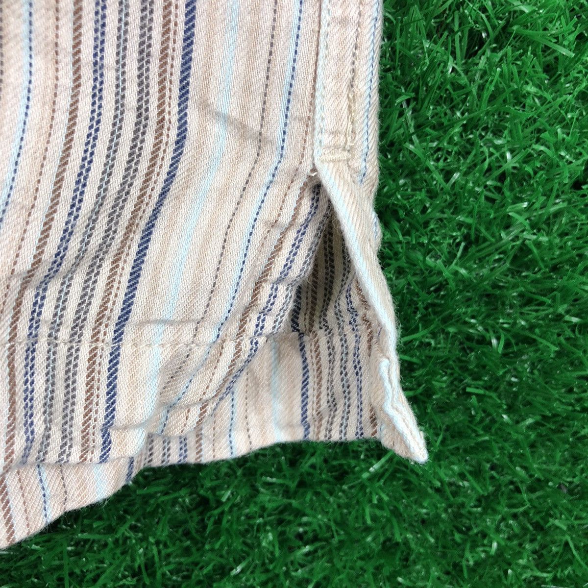 Flannel Vintage Prestige Style Striped Singel Pocket Shirt Button up Size US XL / EU 56 / 4 - 9 Thumbnail