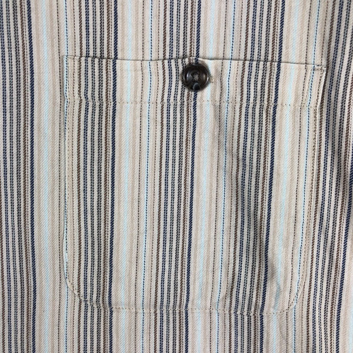 Flannel Vintage Prestige Style Striped Singel Pocket Shirt Button up Size US XL / EU 56 / 4 - 7 Thumbnail