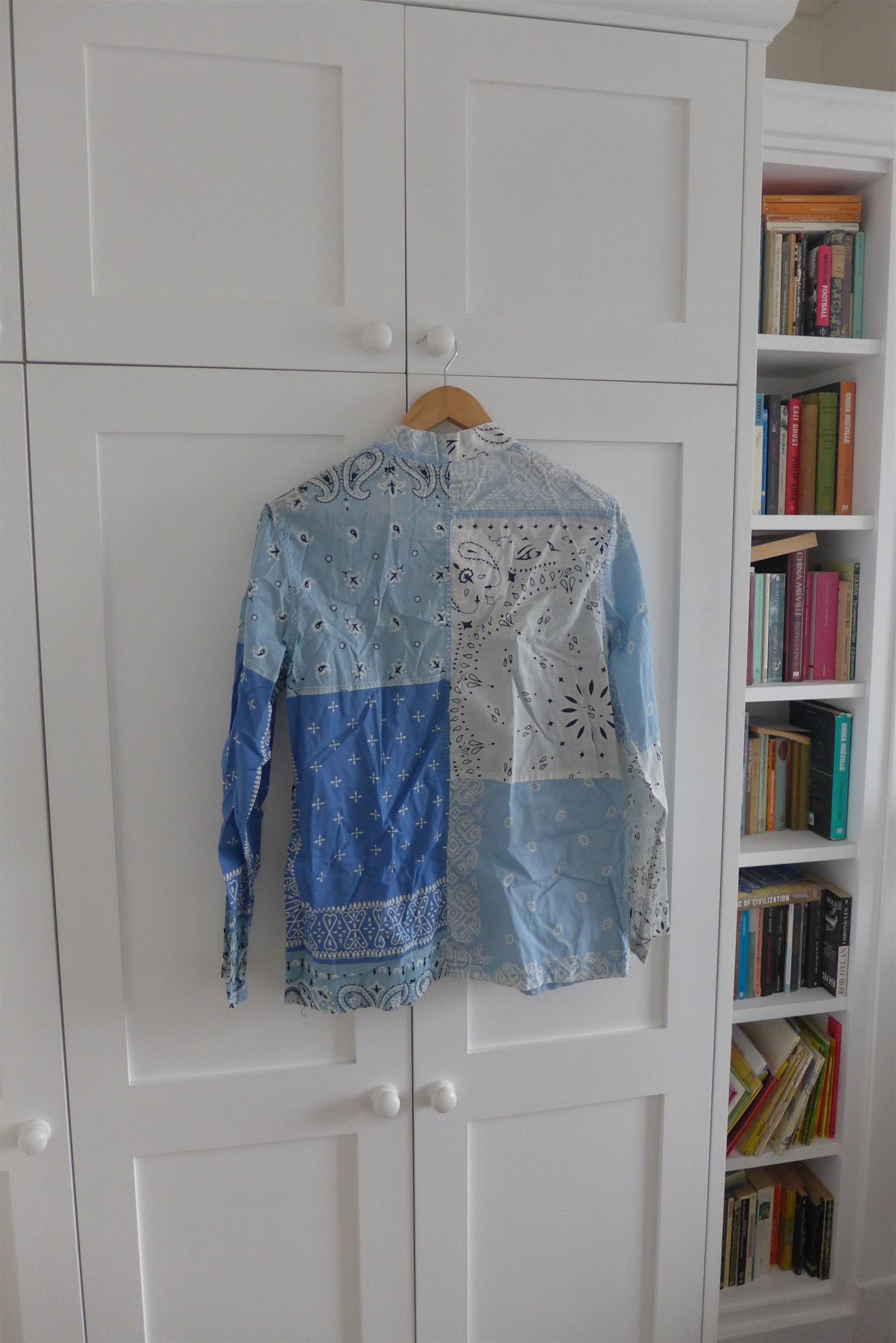 Kapital Kapital Kakashi Bandana Patchwork Kimono Shirt - Sax Size US M / EU 48-50 / 2 - 2 Thumbnail