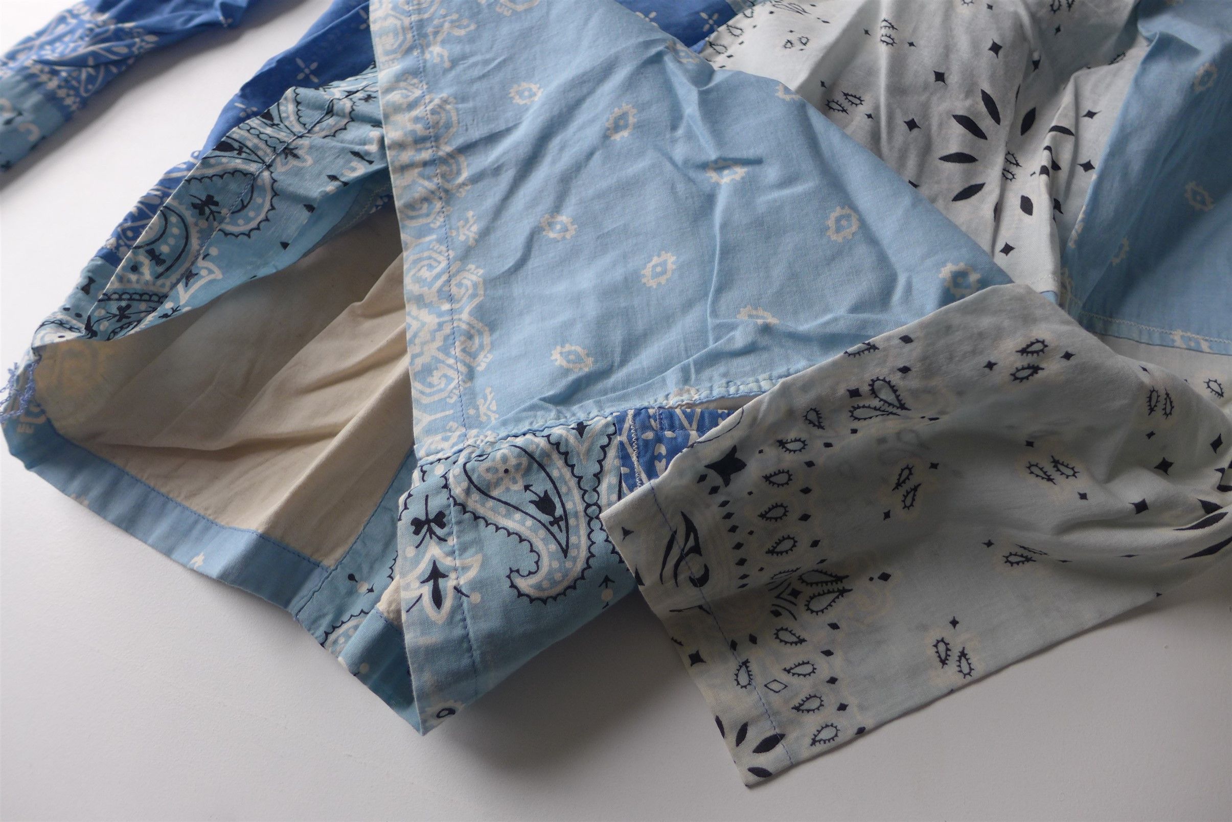 Kapital Kapital Kakashi Bandana Patchwork Kimono Shirt - Sax Size US M / EU 48-50 / 2 - 8 Thumbnail