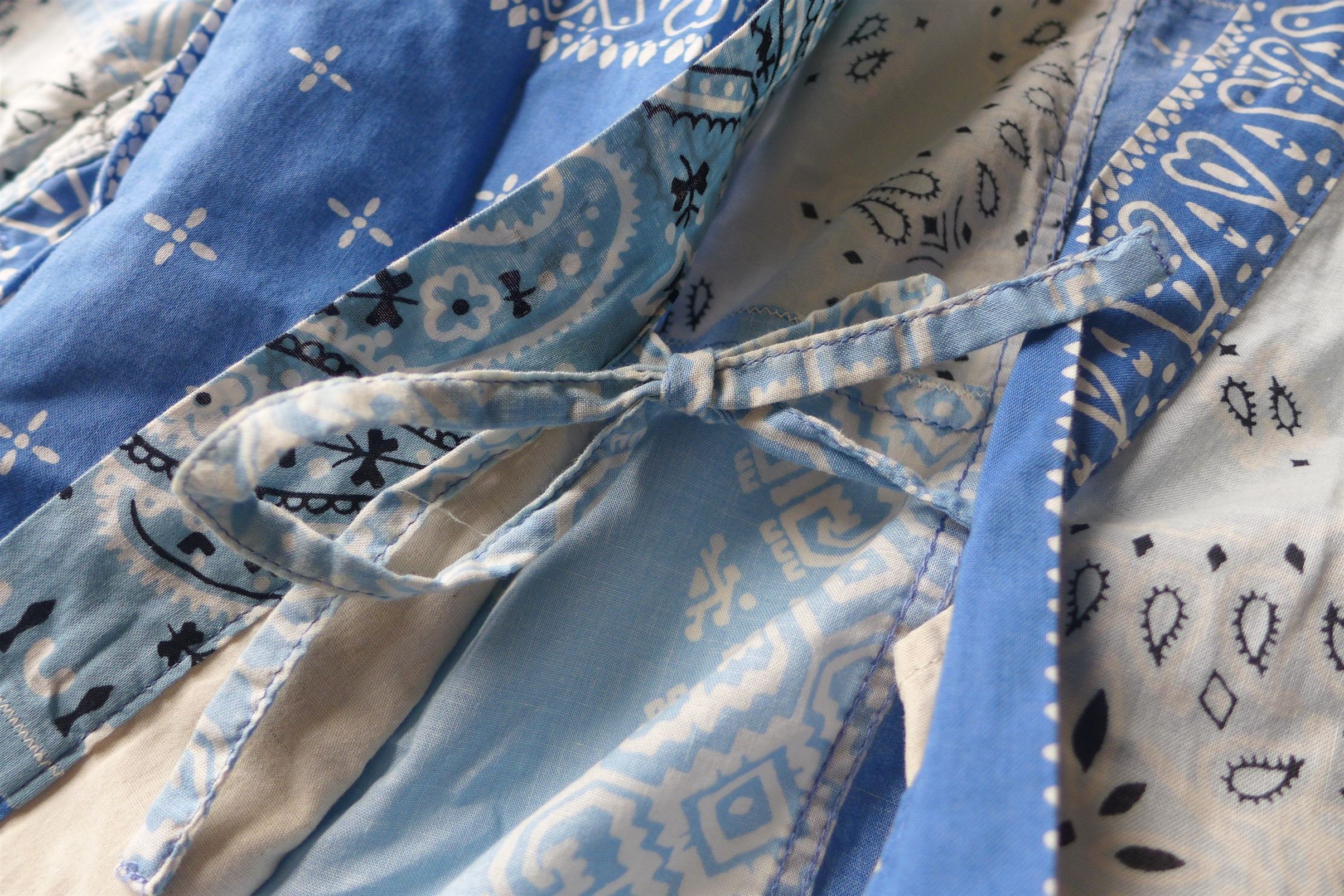 Kapital Kapital Kakashi Bandana Patchwork Kimono Shirt - Sax Size US M / EU 48-50 / 2 - 7 Thumbnail