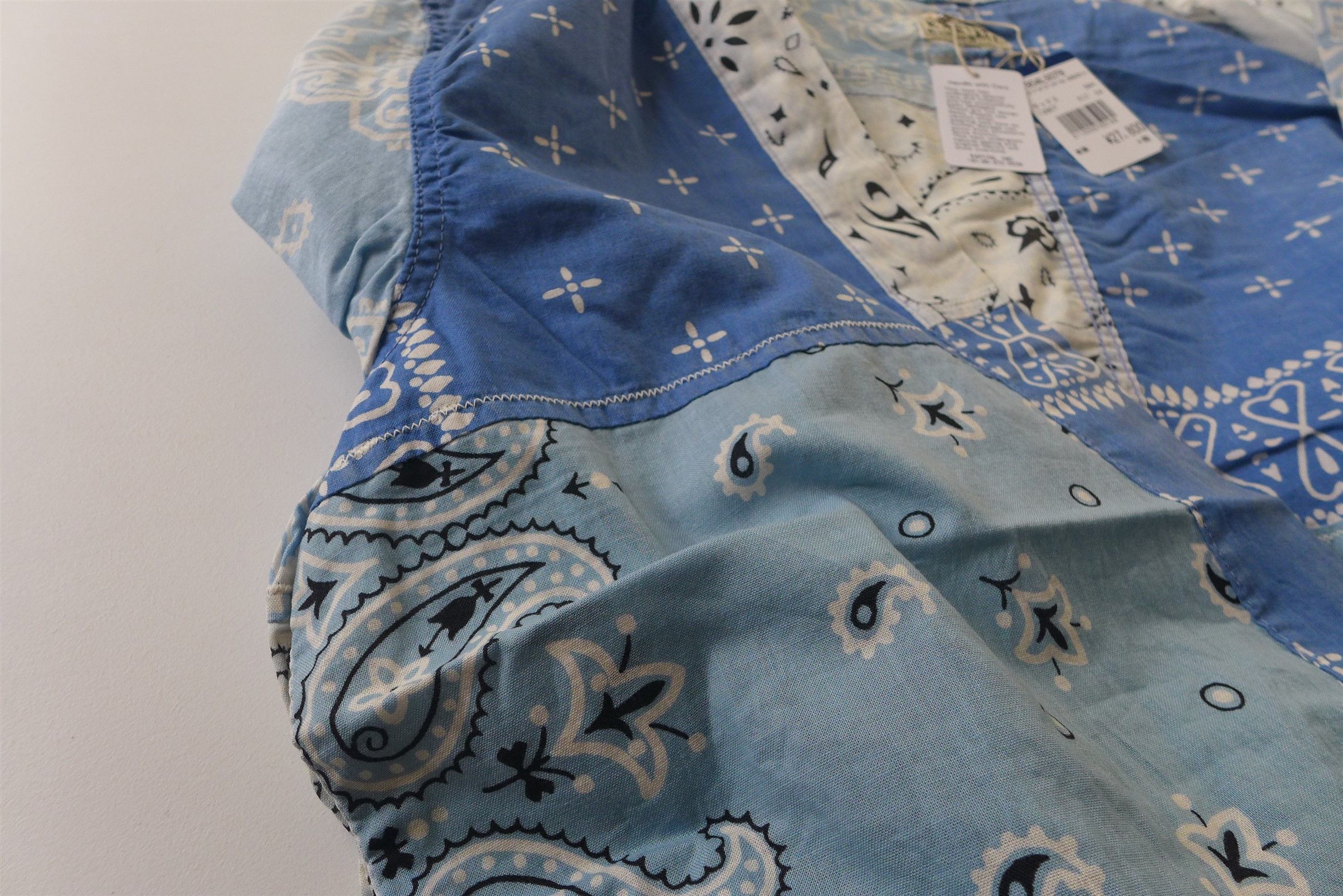Kapital Kapital Kakashi Bandana Patchwork Kimono Shirt - Sax Size US XL / EU 56 / 4 - 6 Thumbnail