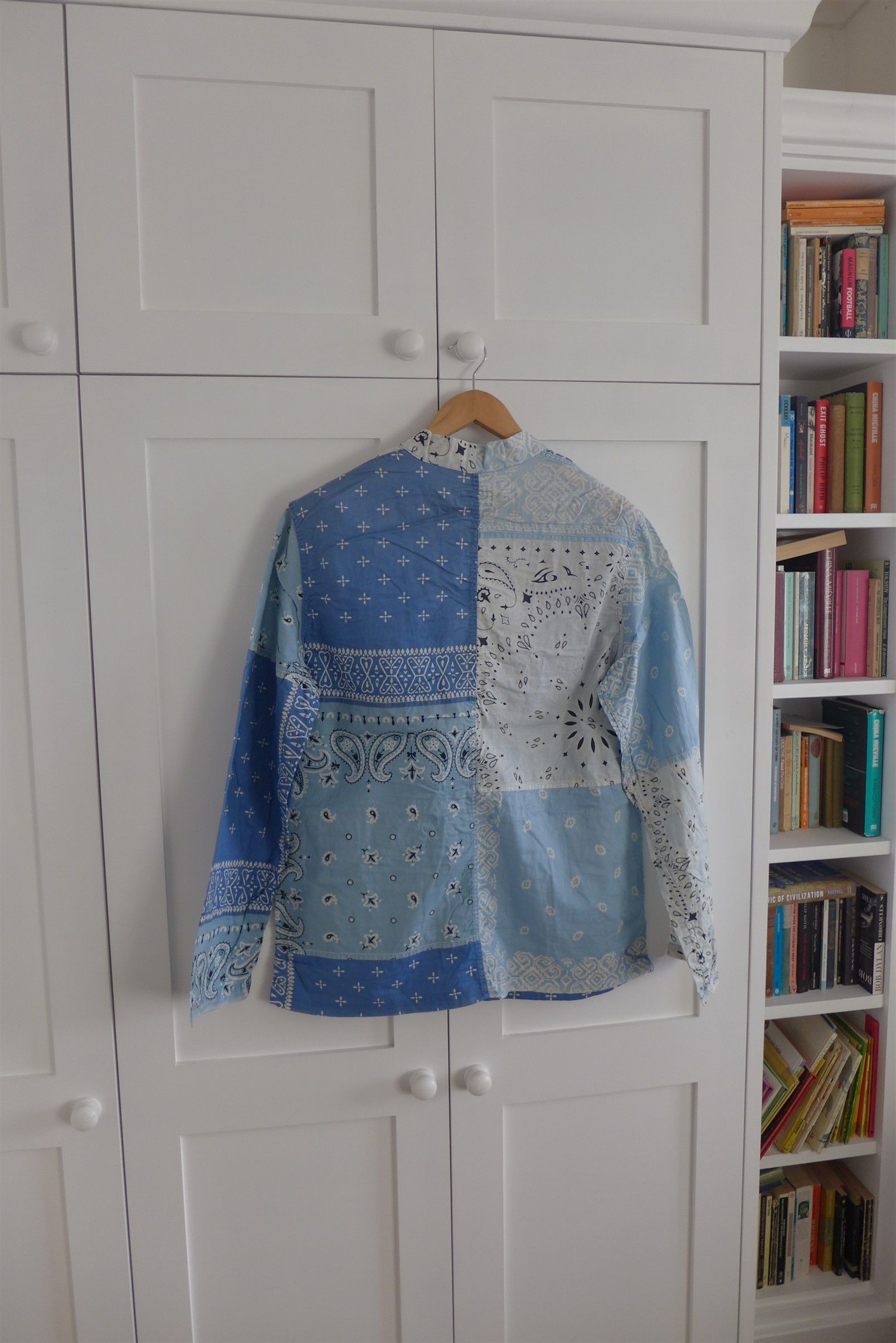 Kapital Kapital Kakashi Bandana Patchwork Kimono Shirt - Sax Size US XL / EU 56 / 4 - 2 Thumbnail