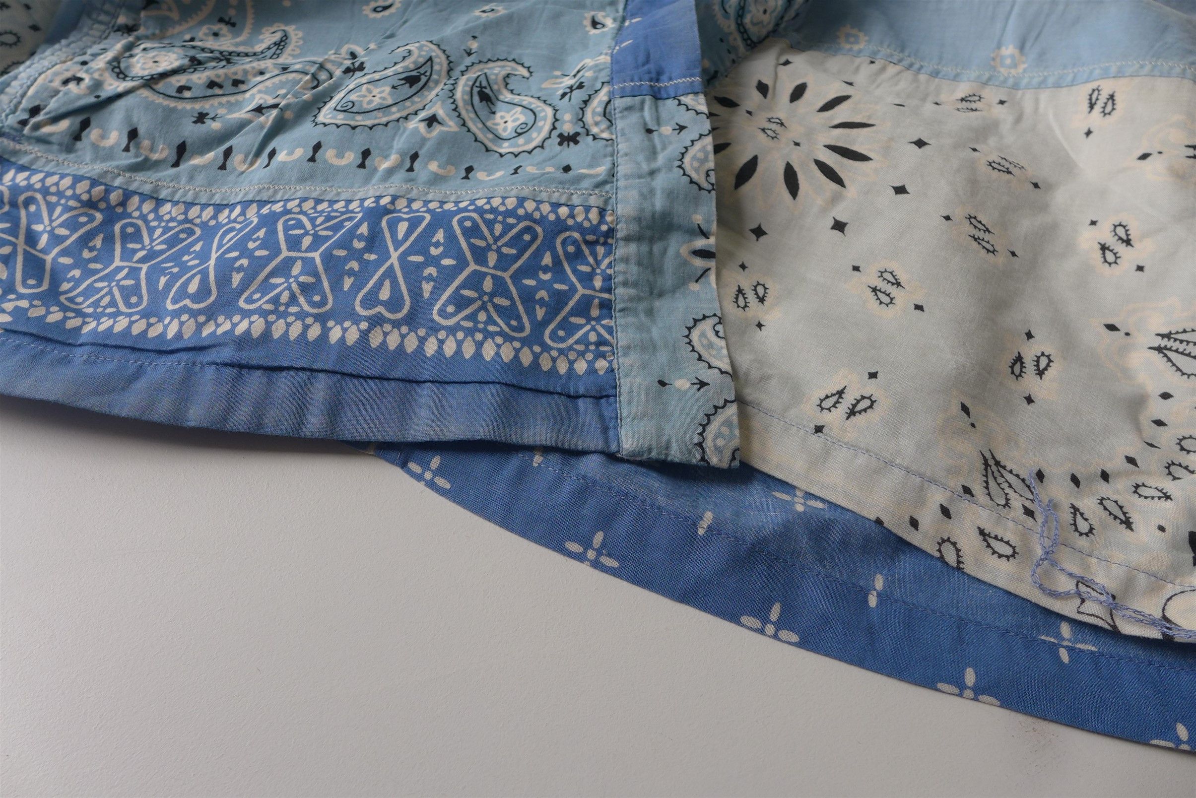 Kapital Kapital Kakashi Bandana Patchwork Kimono Shirt - Sax Size US XL / EU 56 / 4 - 7 Thumbnail