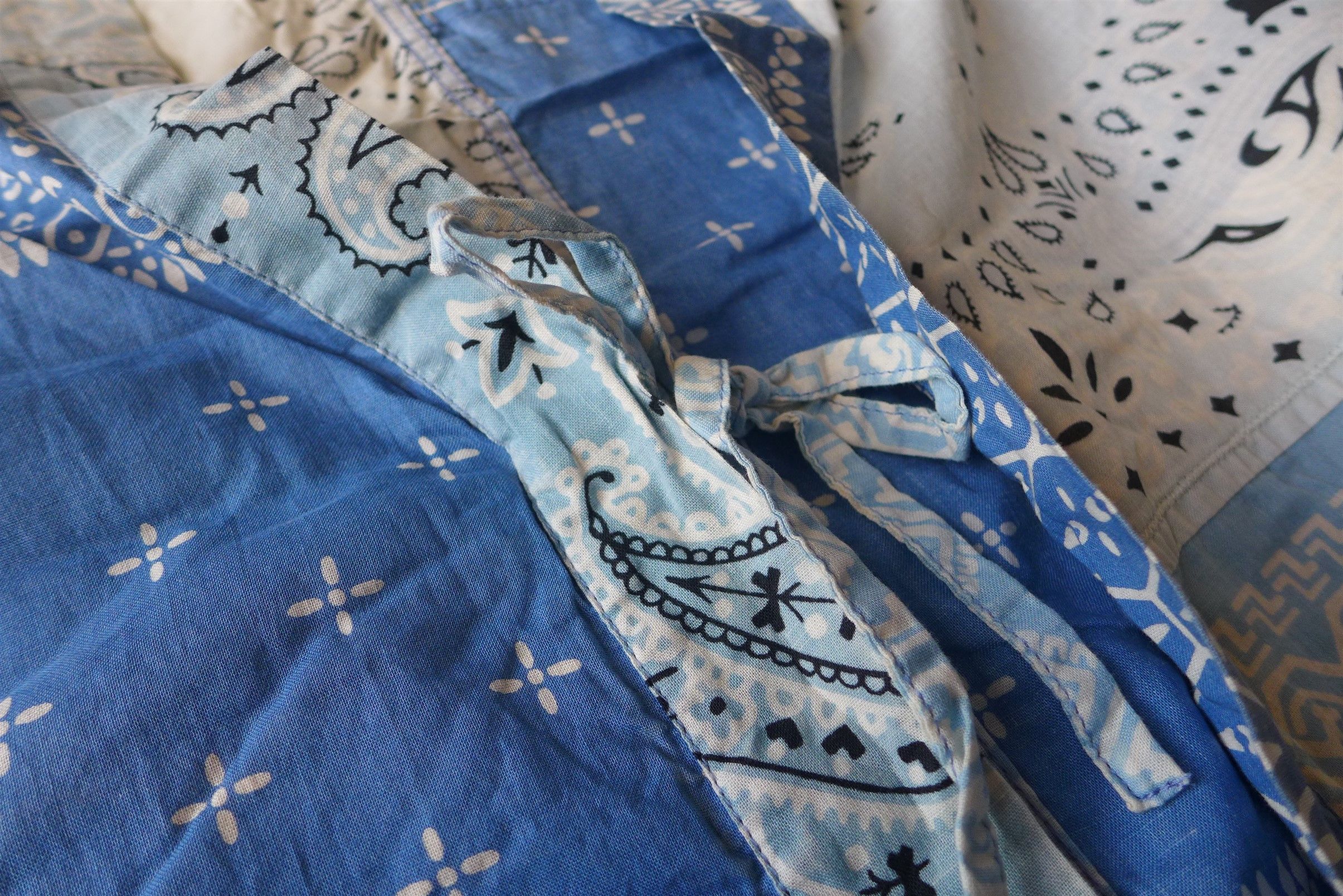 Kapital Kapital Kakashi Bandana Patchwork Kimono Shirt - Sax Size US L / EU 52-54 / 3 - 9 Thumbnail