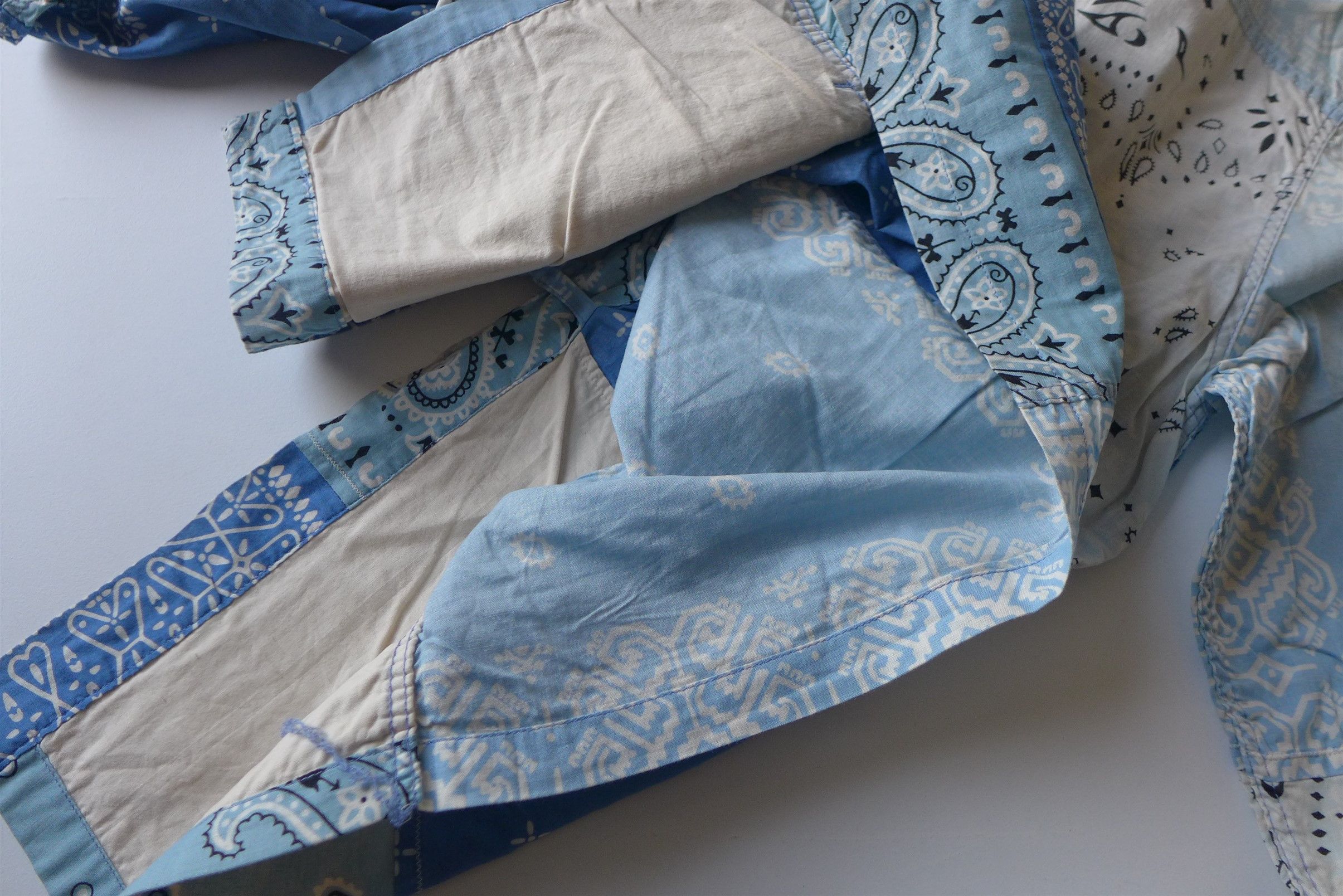 Kapital Kapital Kakashi Bandana Patchwork Kimono Shirt - Sax Size US L / EU 52-54 / 3 - 7 Thumbnail