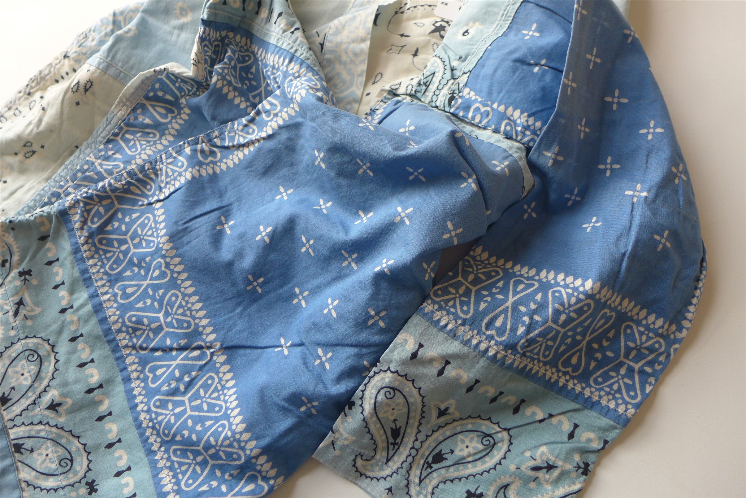 Kapital Kapital Kakashi Bandana Patchwork Kimono Shirt - Sax Size US L / EU 52-54 / 3 - 6 Thumbnail