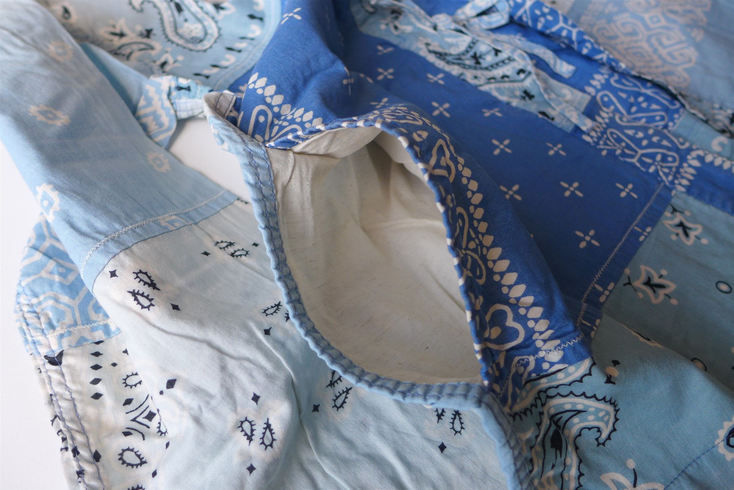 Kapital Kapital Kakashi Bandana Patchwork Kimono Shirt - Sax Size US L / EU 52-54 / 3 - 11 Thumbnail