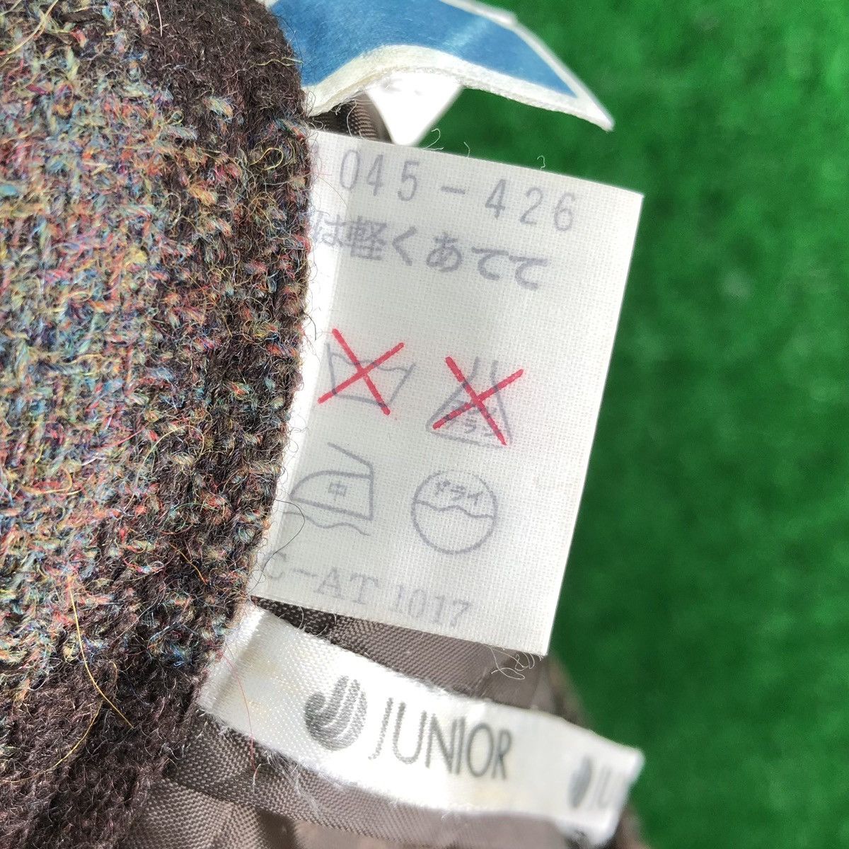 Japanese Brand × Vintage Vintage 80's Wool Midi Skirt Brown Checker by Missel Junior Size 28" / US 6 / IT 42 - 7 Thumbnail