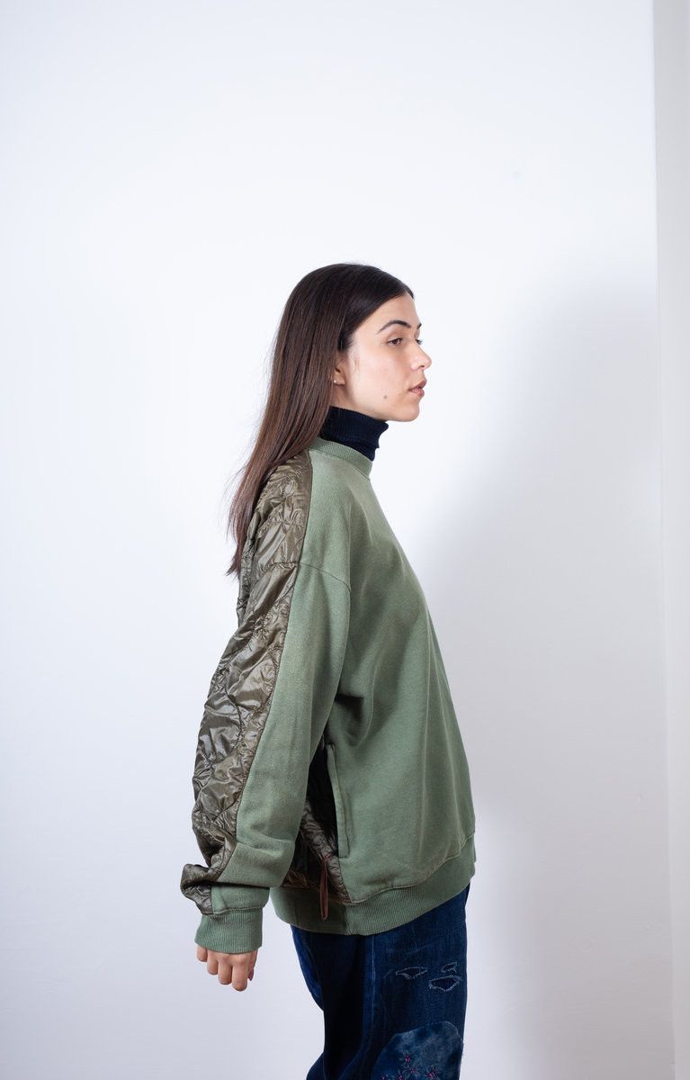 Kapital Kapital Oversized Fleecy Knit Bivouac Big Sweat - Khaki Size US L / EU 52-54 / 3 - 5 Thumbnail