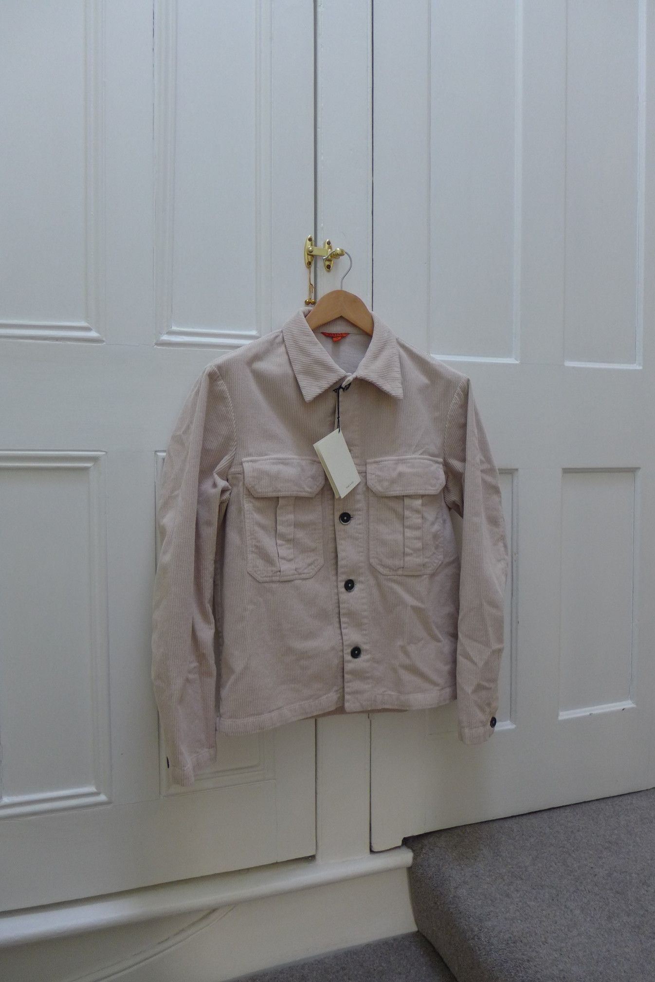 Barena Barena Trucker Jacket - Stone Corduroy Size US M / EU 48-50 / 2 - 9 Thumbnail