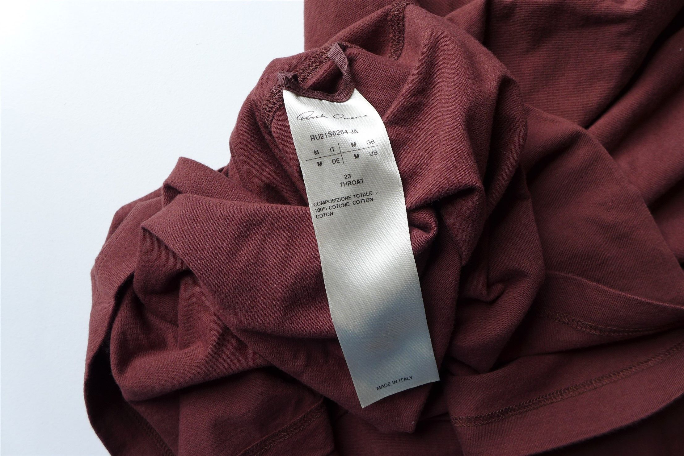Rick Owens Rick Owens SS21 Level T-Shirt - Throat Size US M / EU 48-50 / 2 - 9 Thumbnail