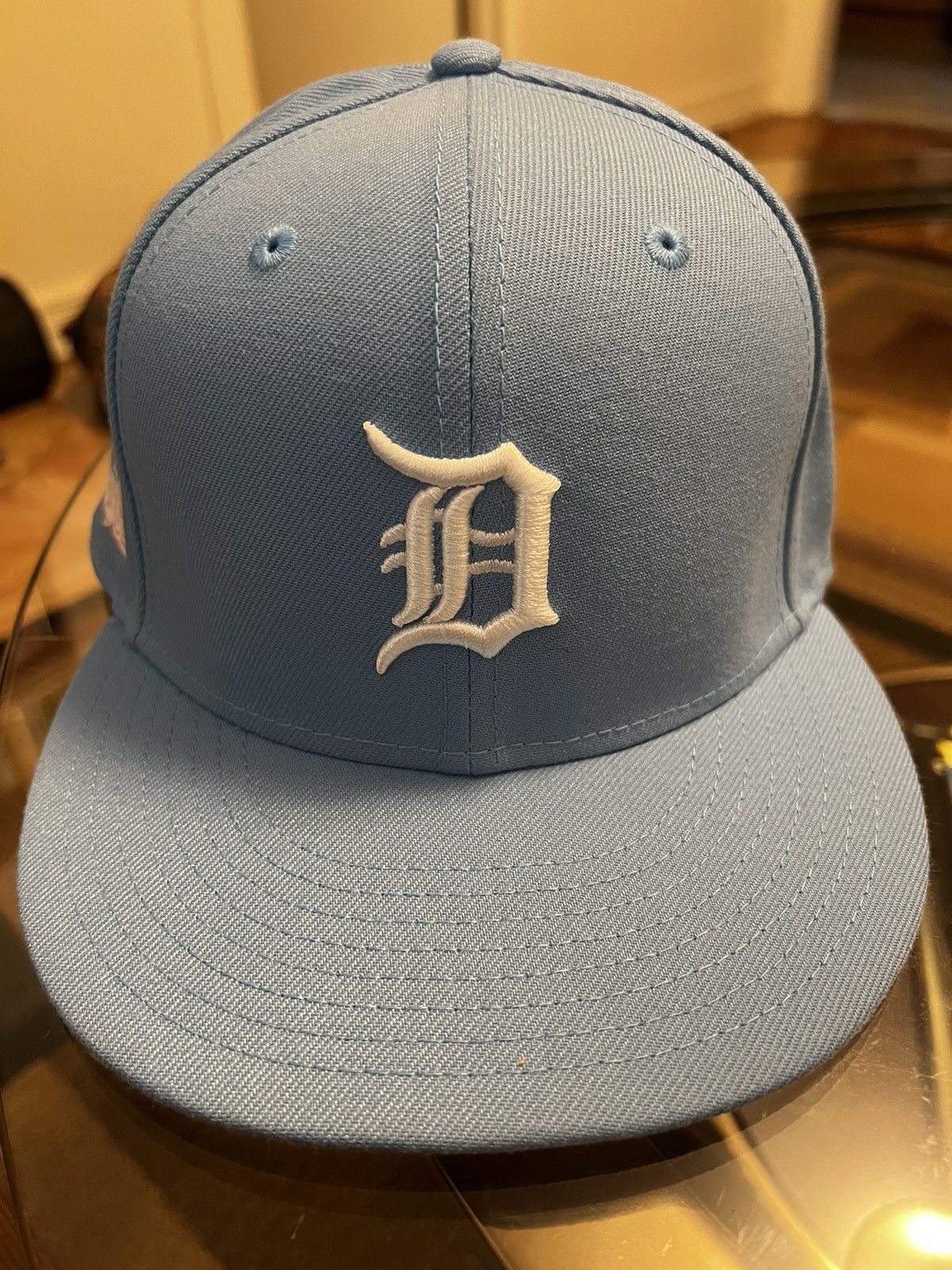 New Era Detroit Tigers Blue Det Tigers Sky Blue GCP Grey UV59FIFTY Fitted Hat, Blue, POLYESTER, Size 7 1/8, Rally House