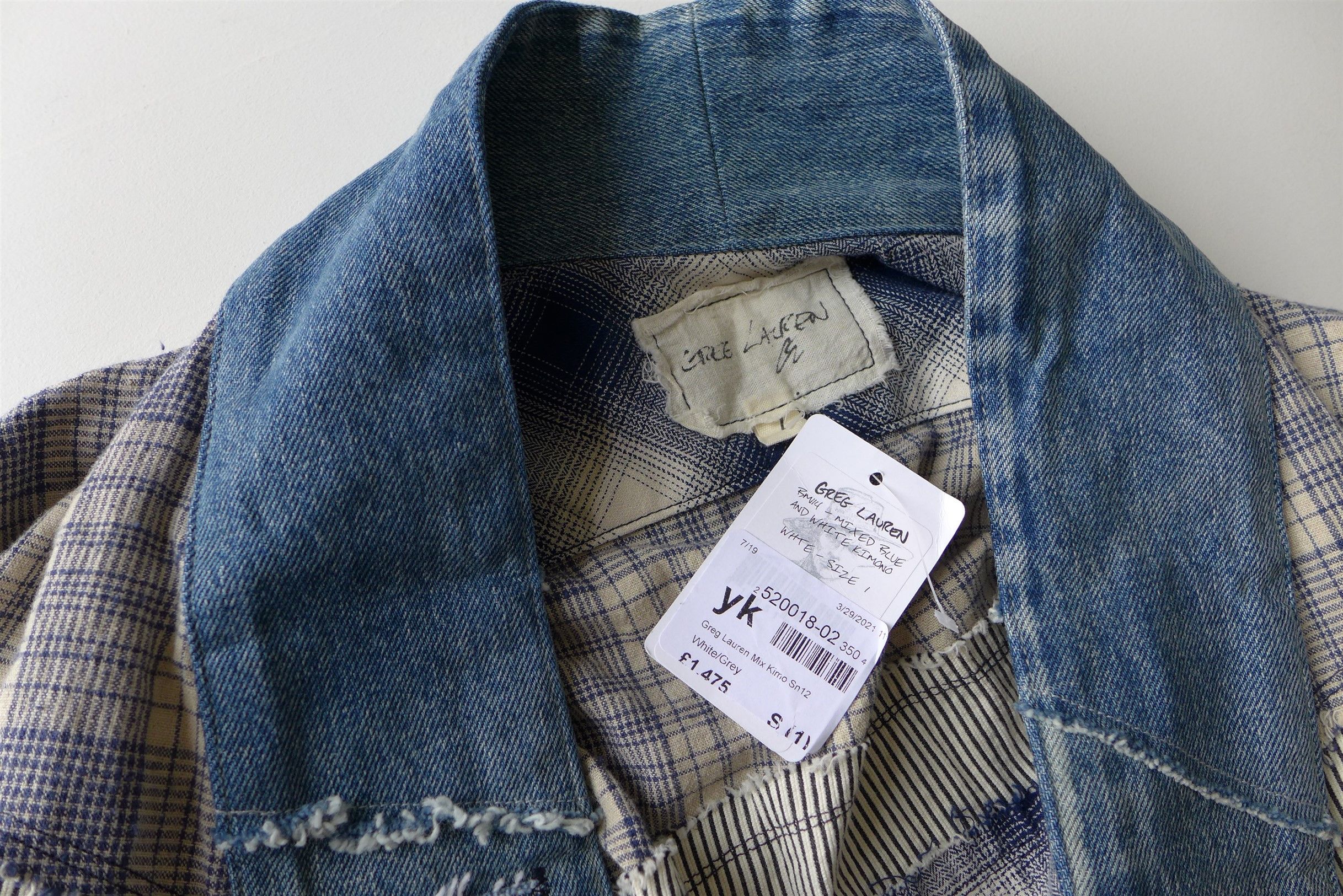 Greg Lauren Greg Lauren Mixed Blue & White Kimono Size US S / EU 44-46 / 1 - 20 Thumbnail