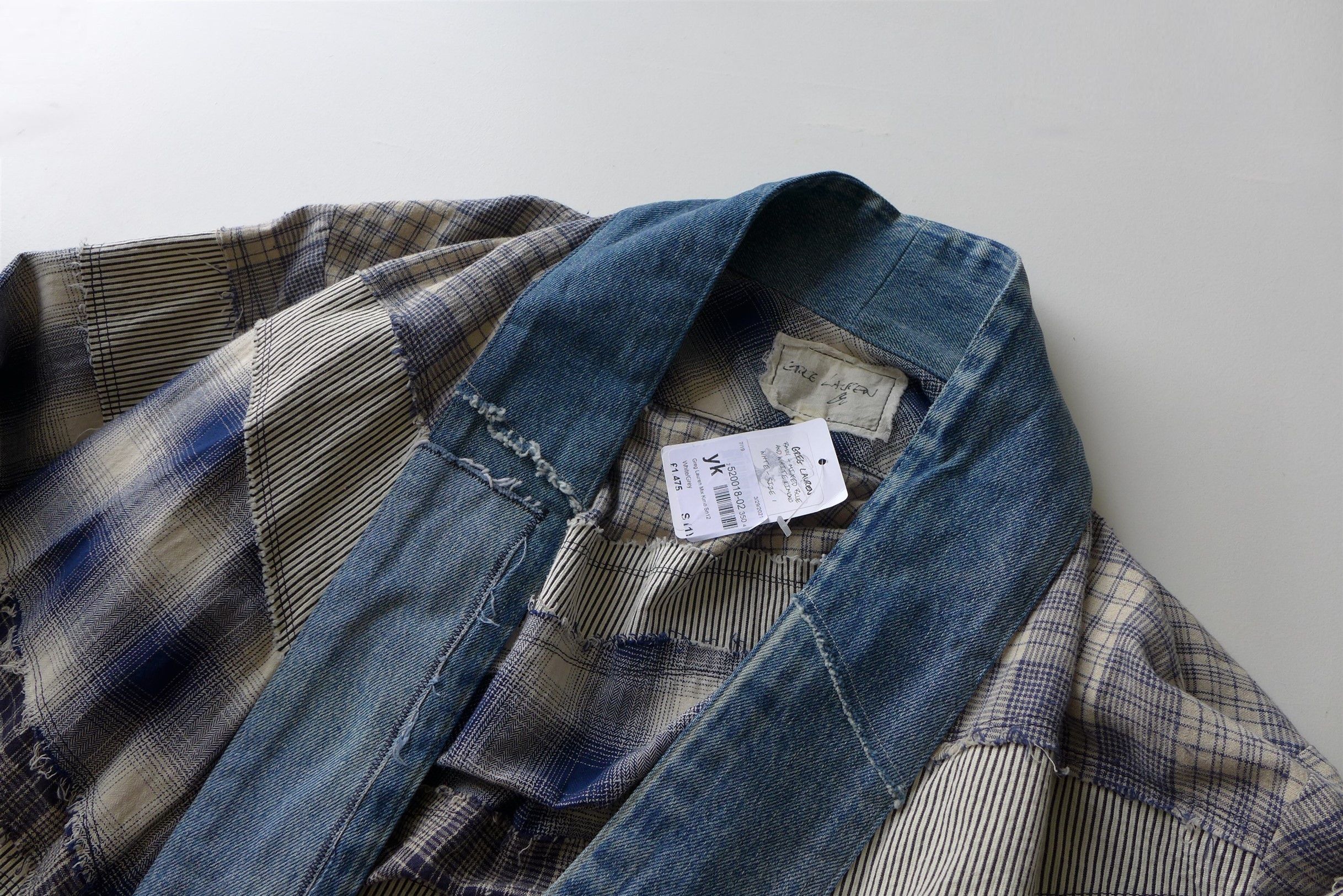 Greg Lauren Greg Lauren Mixed Blue & White Kimono Size US S / EU 44-46 / 1 - 13 Thumbnail