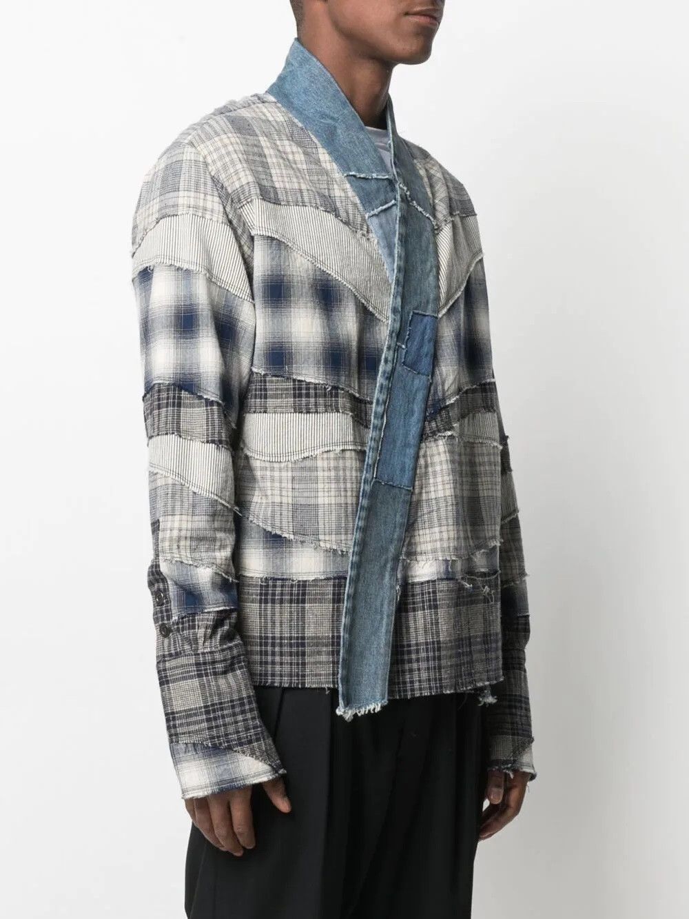 Greg Lauren Greg Lauren Mixed Blue & White Kimono Size US S / EU 44-46 / 1 - 3 Thumbnail