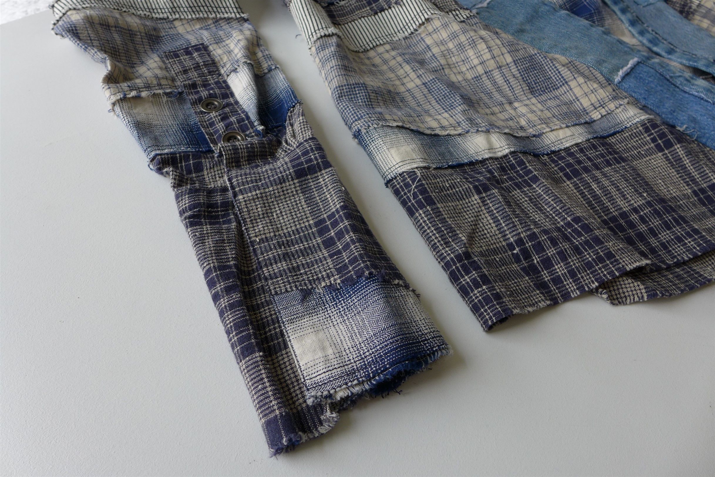 Greg Lauren Greg Lauren Mixed Blue & White Kimono Size US S / EU 44-46 / 1 - 15 Thumbnail