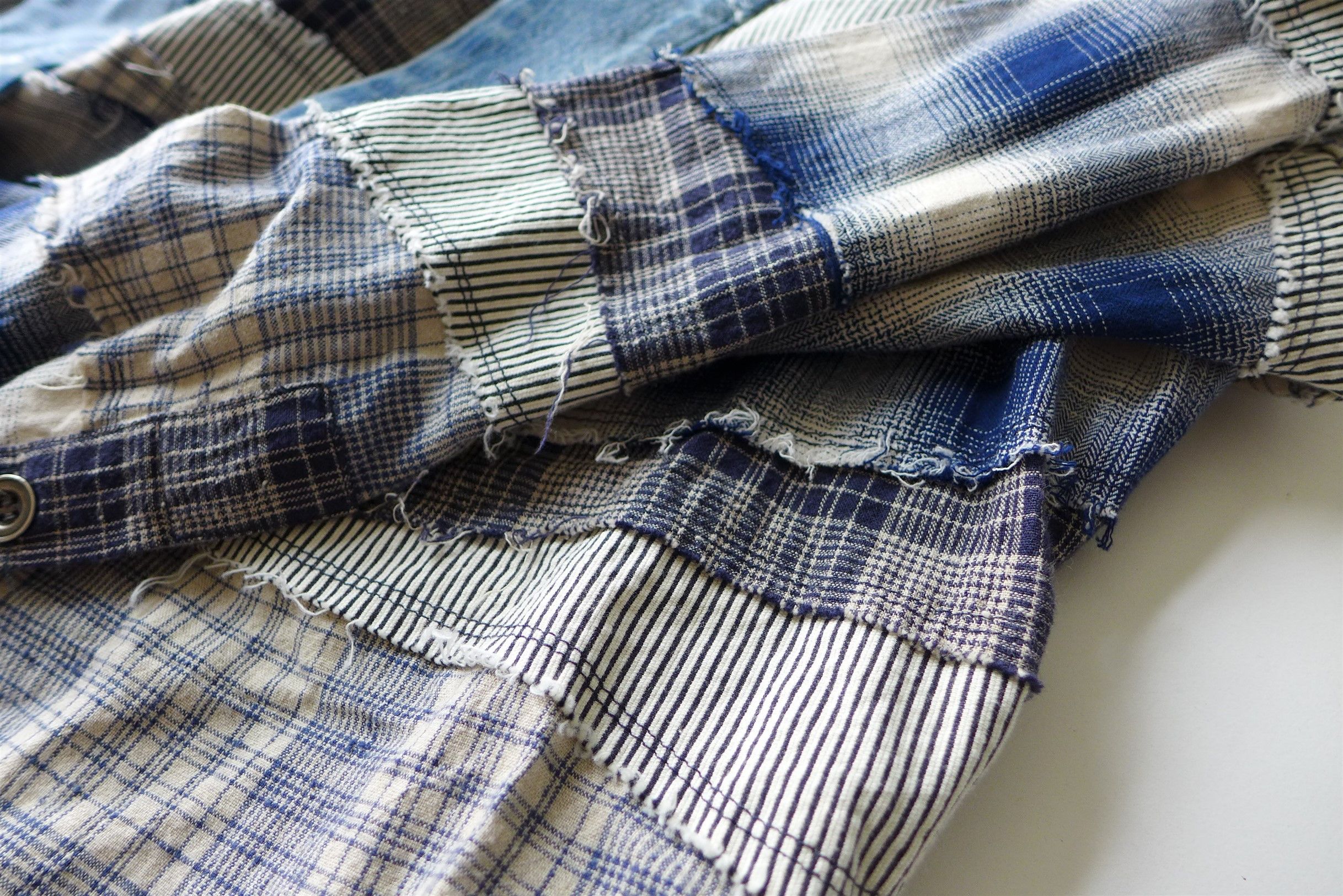 Greg Lauren Greg Lauren Mixed Blue & White Kimono Size US S / EU 44-46 / 1 - 16 Thumbnail