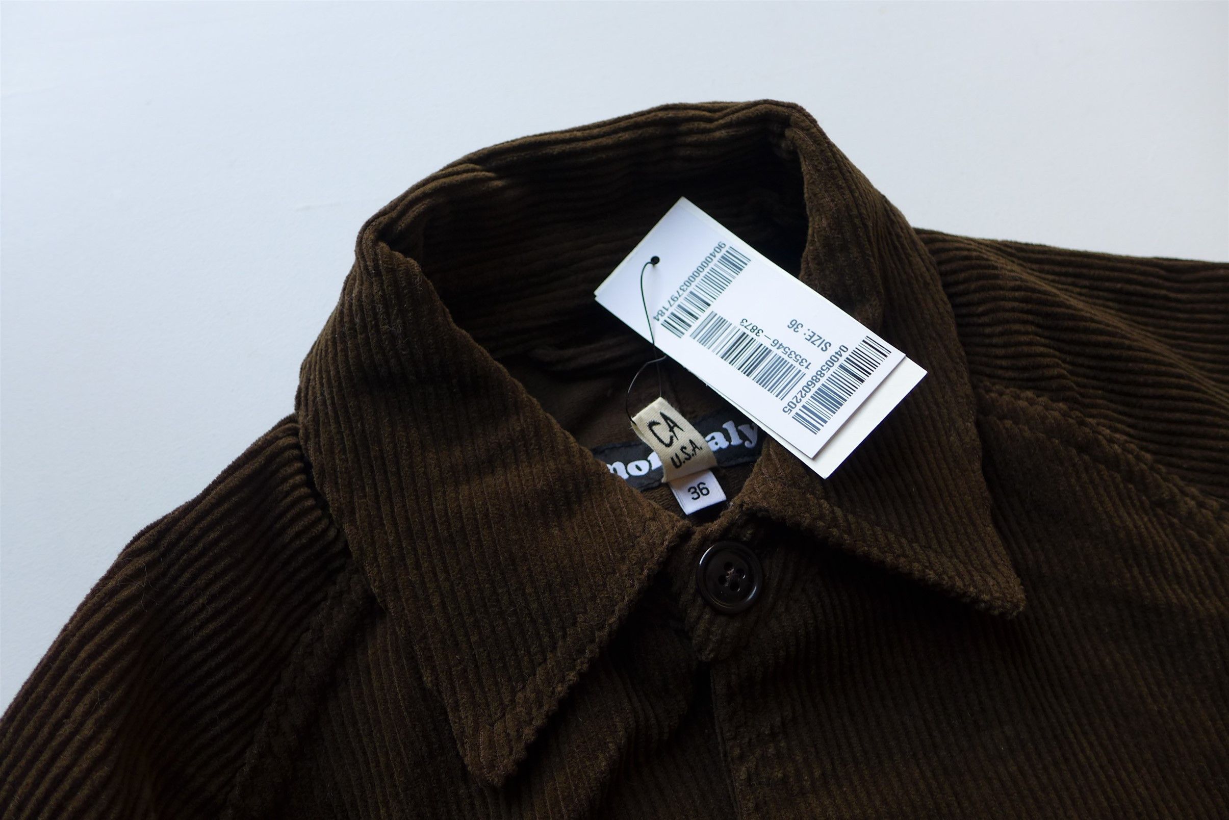 Monitaly Monitaly Coverall Jacket - 8-Wale Brown Corduroy Size US S / EU 44-46 / 1 - 6 Thumbnail