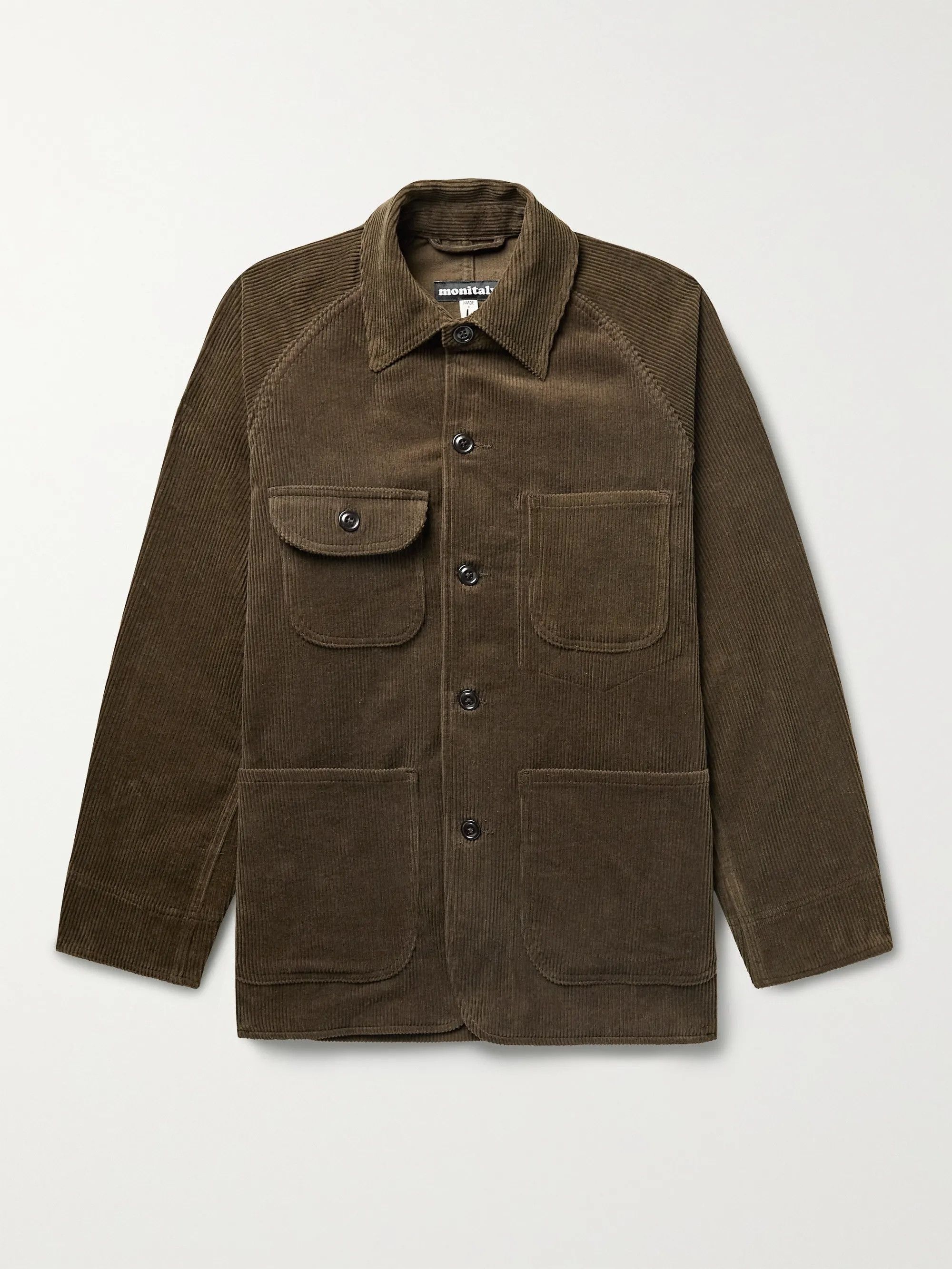 Monitaly Monitaly Coverall Jacket - 8-Wale Brown Corduroy Size US S / EU 44-46 / 1 - 1 Thumbnail