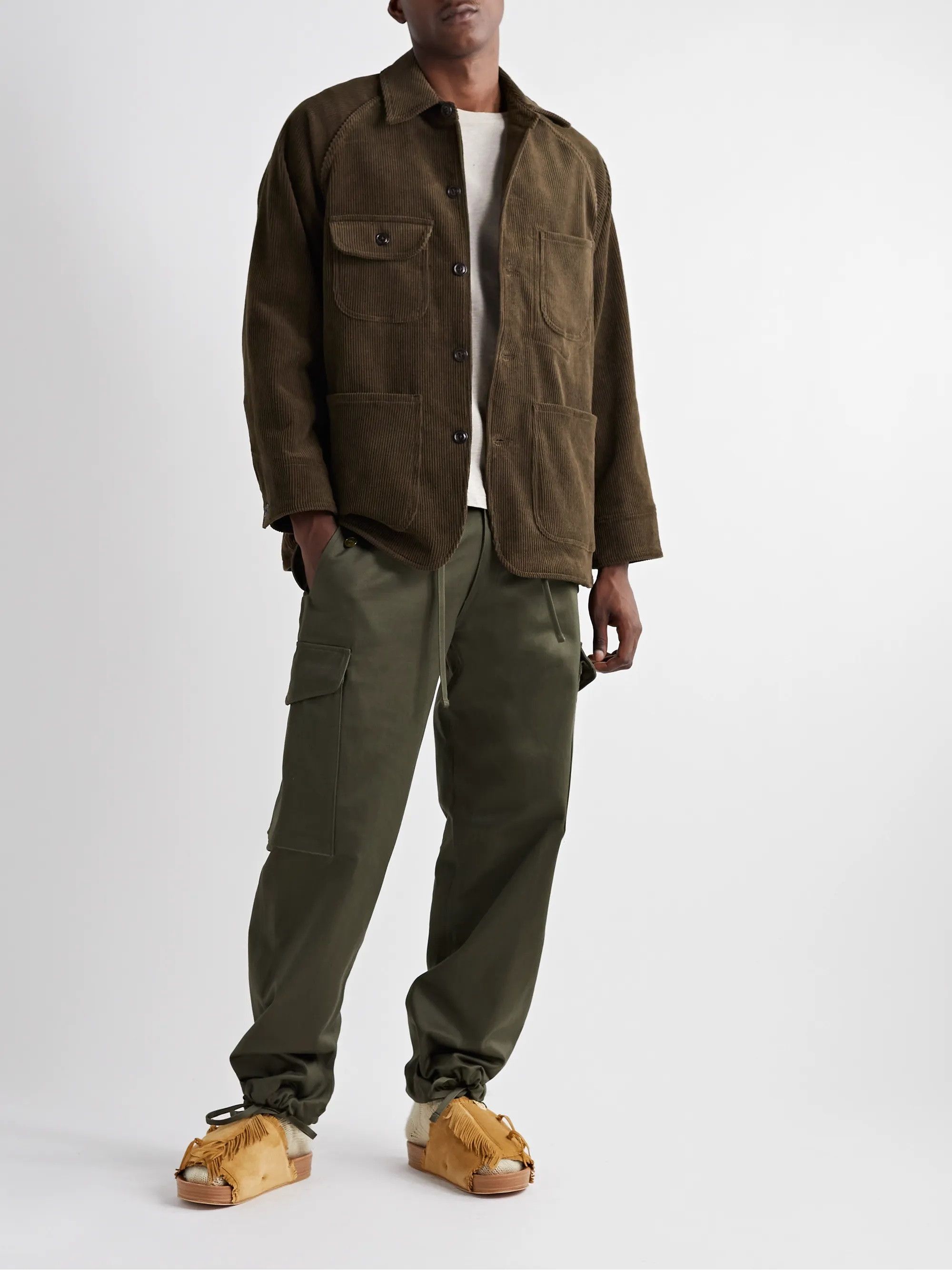 Monitaly Monitaly Coverall Jacket - 8-Wale Brown Corduroy Size US S / EU 44-46 / 1 - 2 Thumbnail