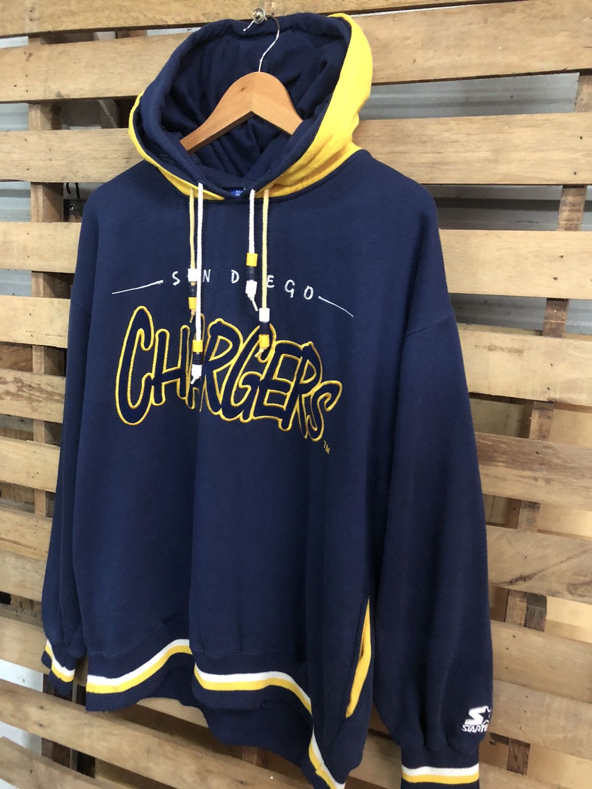 NFL Starter X NFL Chargers San Diego Pullover Hoodie Sweatshirt Size US L / EU 52-54 / 3 - 3 Thumbnail