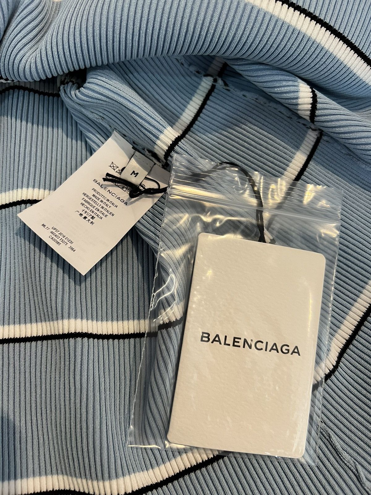 Balenciaga BALENCIAGA SS17 PINSTRIPED TURTLENECK SWEATER Size US M / EU 48-50 / 2 - 8 Thumbnail