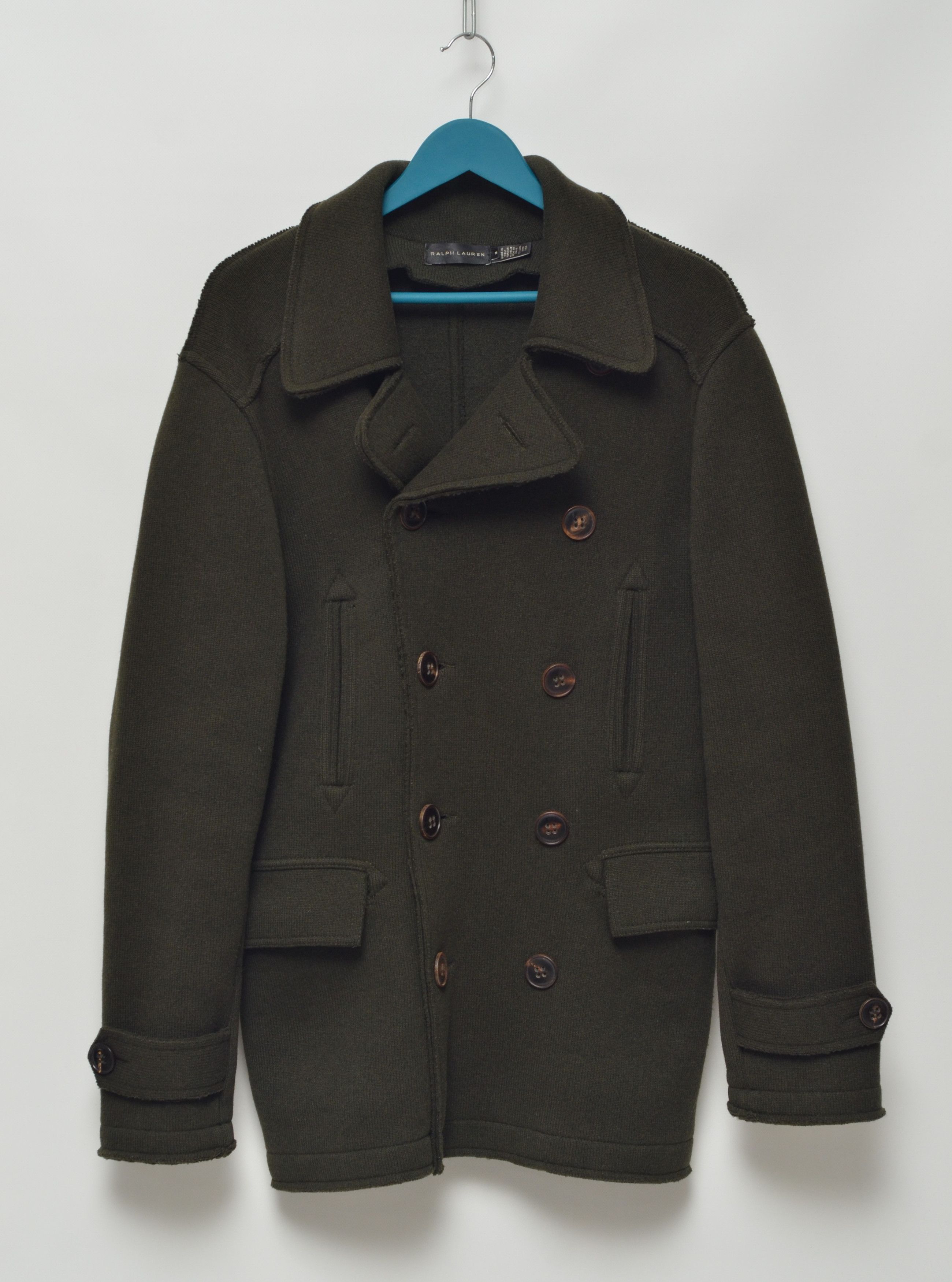 Ralph Lauren Black Label Luxury Wool Coat Made in Italy Heavy Coats