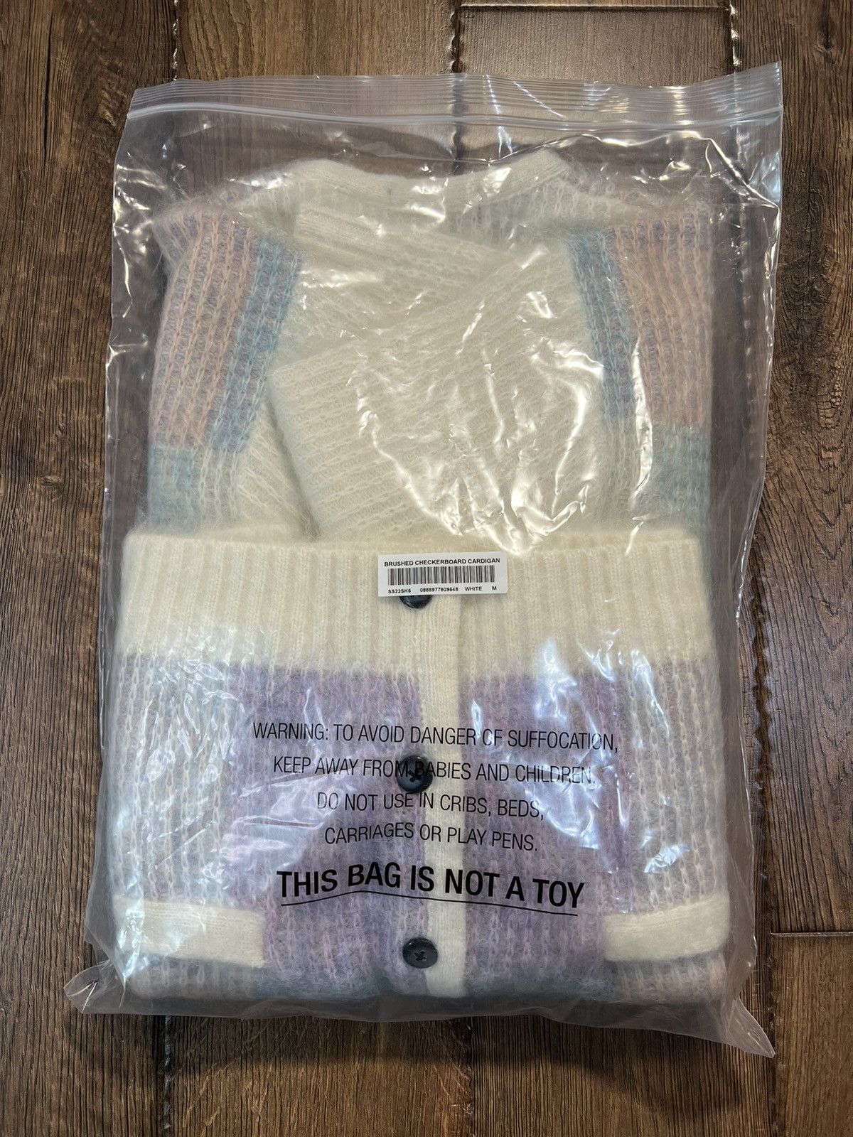 Supreme Supreme Brushed Grid Cardigan White M Size US M / EU 48-50 / 2 - 3 Thumbnail